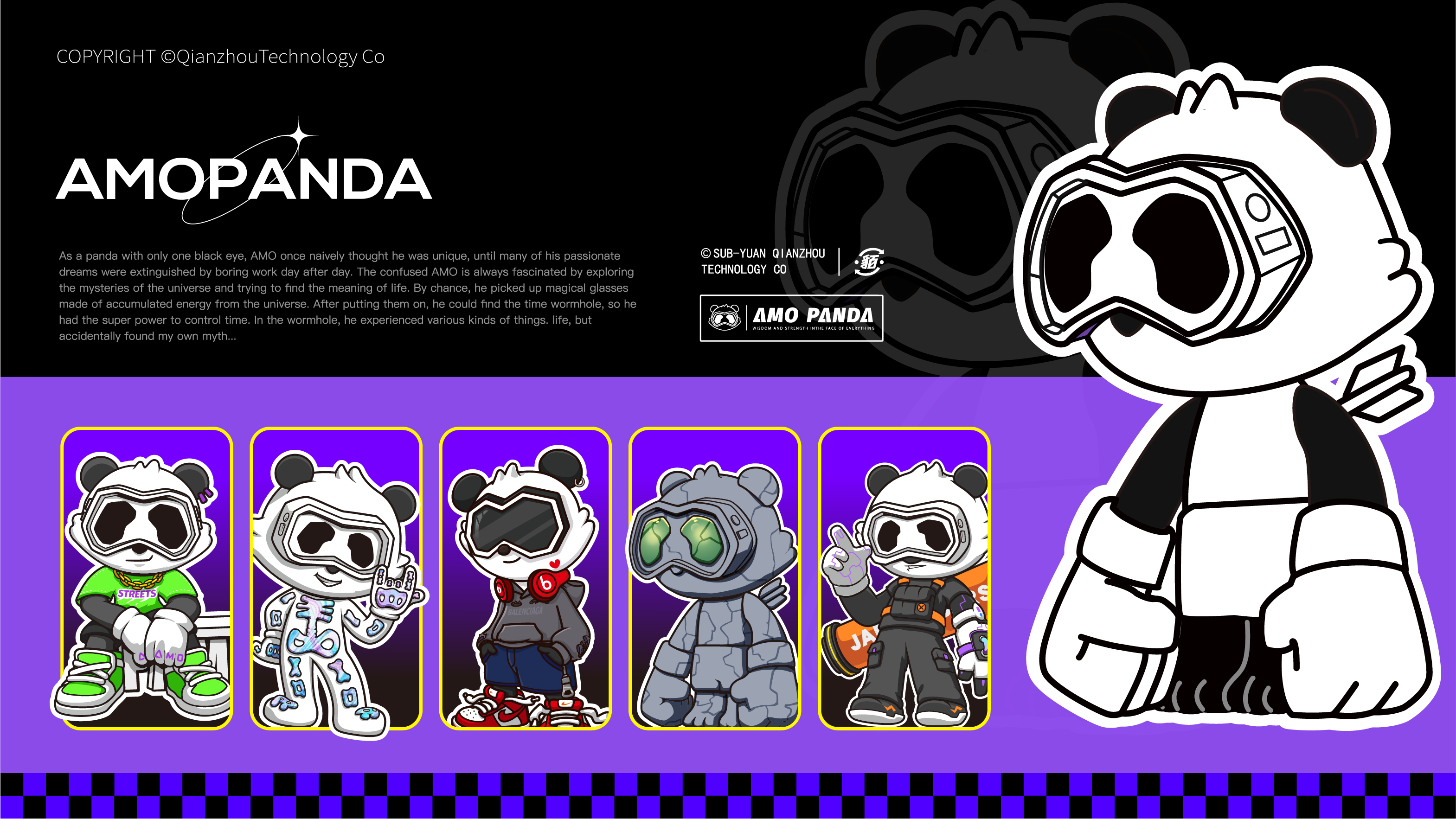 Tide play，Panda IP，IP Design，Trendy design，mascot design ，Toys，Toy design，industrial design，