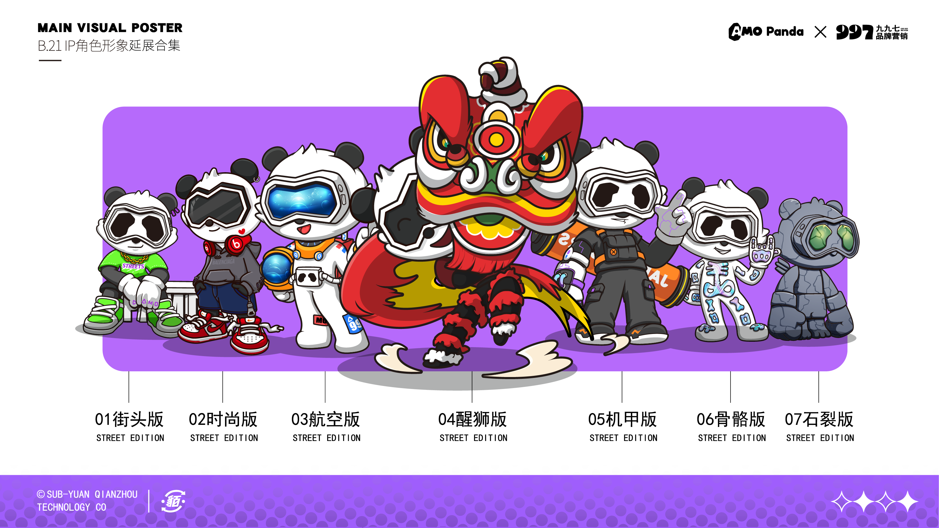 Tide play，Panda IP，IP Design，Trendy design，mascot design ，Toys，Toy design，industrial design，