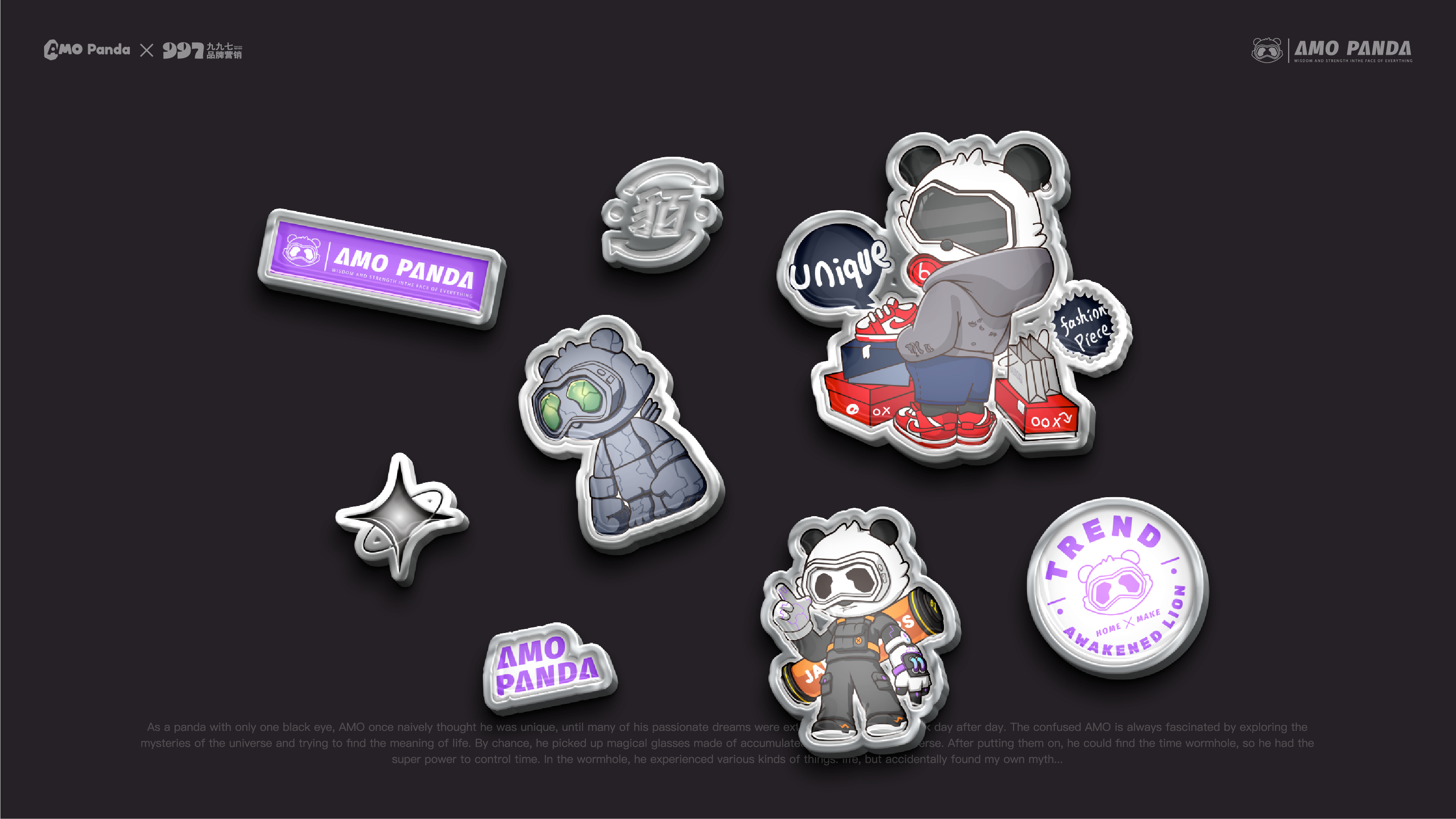 Tide play，Panda IP，IP Design，Trendy design，mascot design ，Toys，Toy design，industrial design，