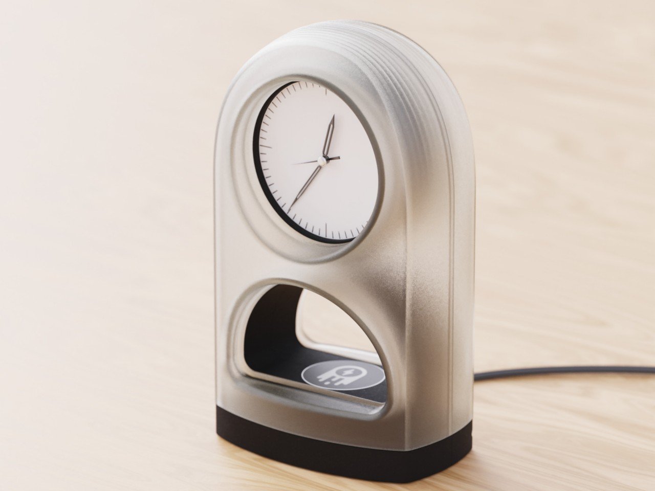 wireless charger ，Clock design，Spirit Reminder，alarm clock，