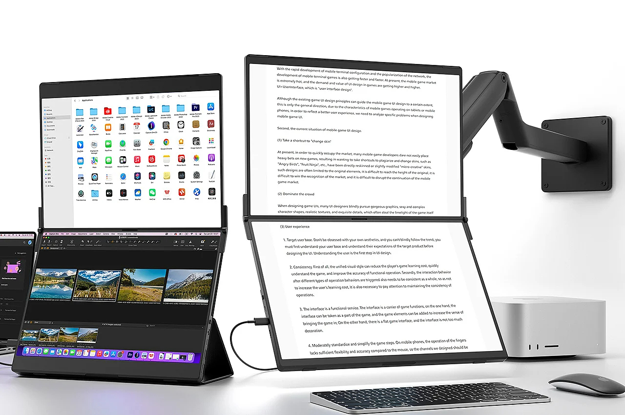 FlipGo，Multi-screen，Collaborative office，high resolution，