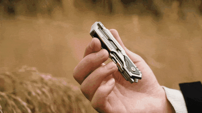 多功能折叠刀，Gr5钛合金，轻便携带，刀具，