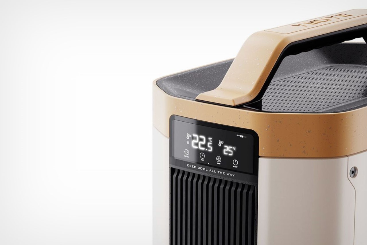 air conditioner，Portable，industrial design，outdoors，