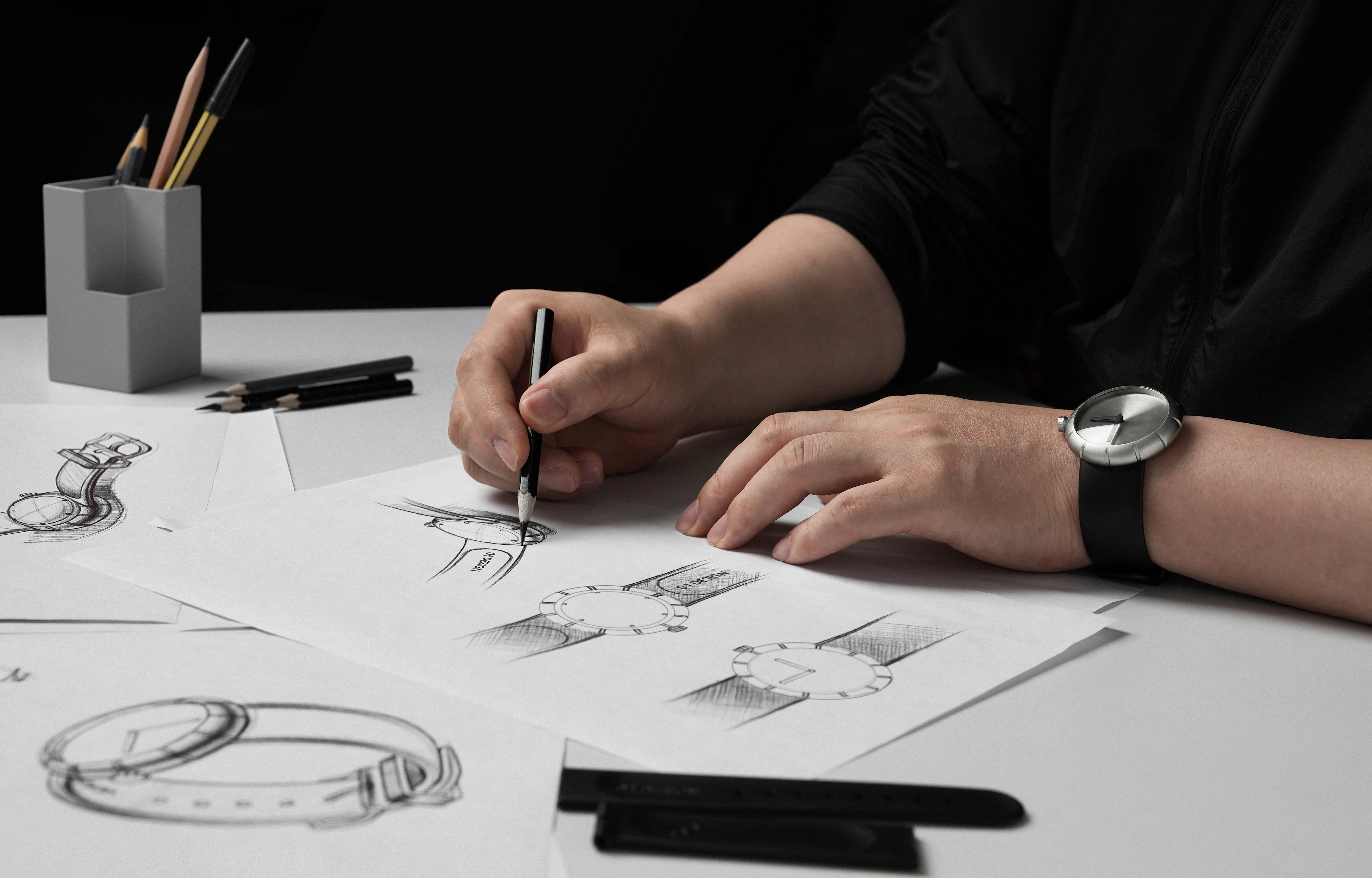 Zero-to-One Design，O-1 Design，Jane Shadow Time-Pumpkin Edge Shadow Watch，