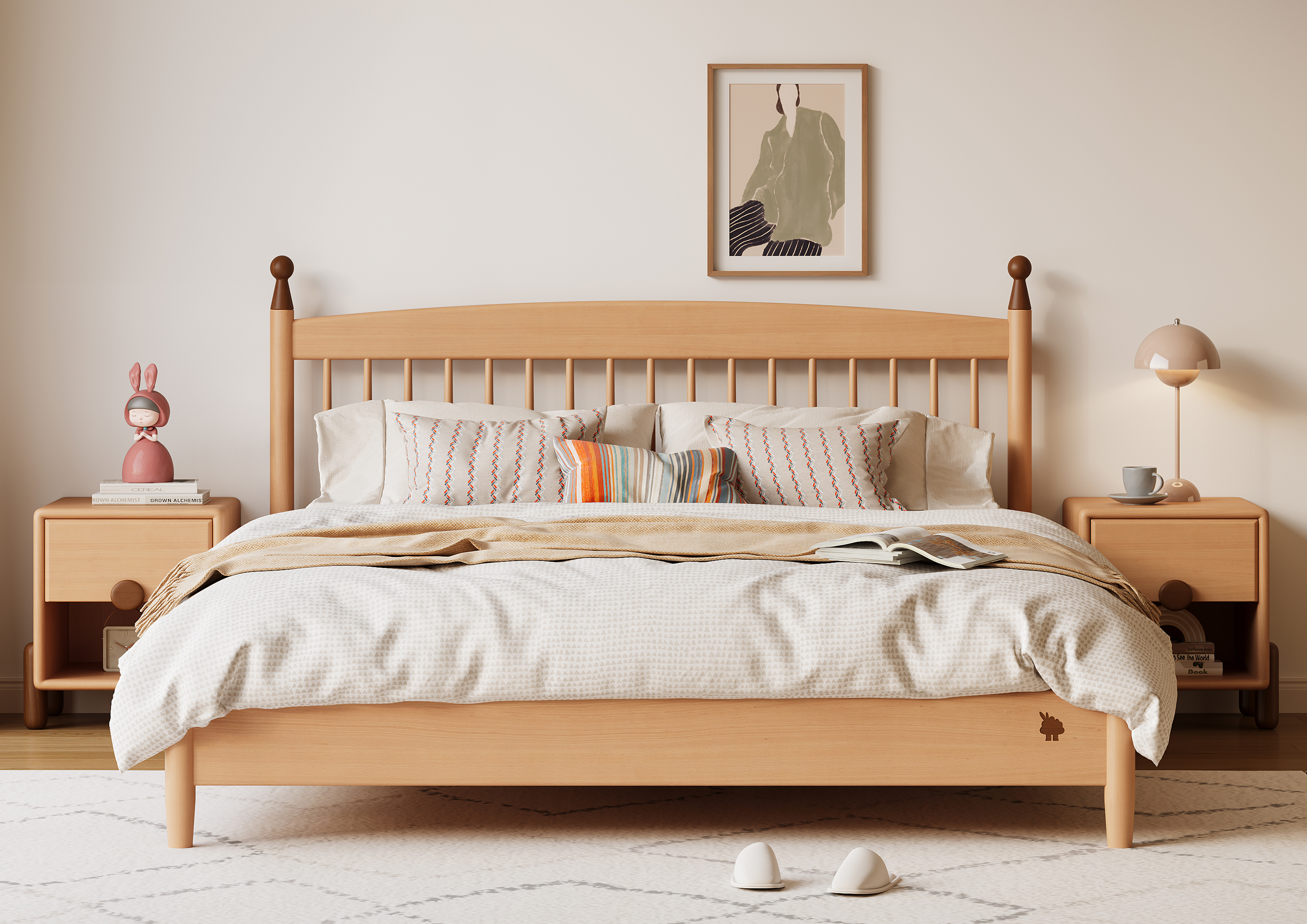 Wooden furniture，Children's home，solid wood，Windsor Bed，Children bed，