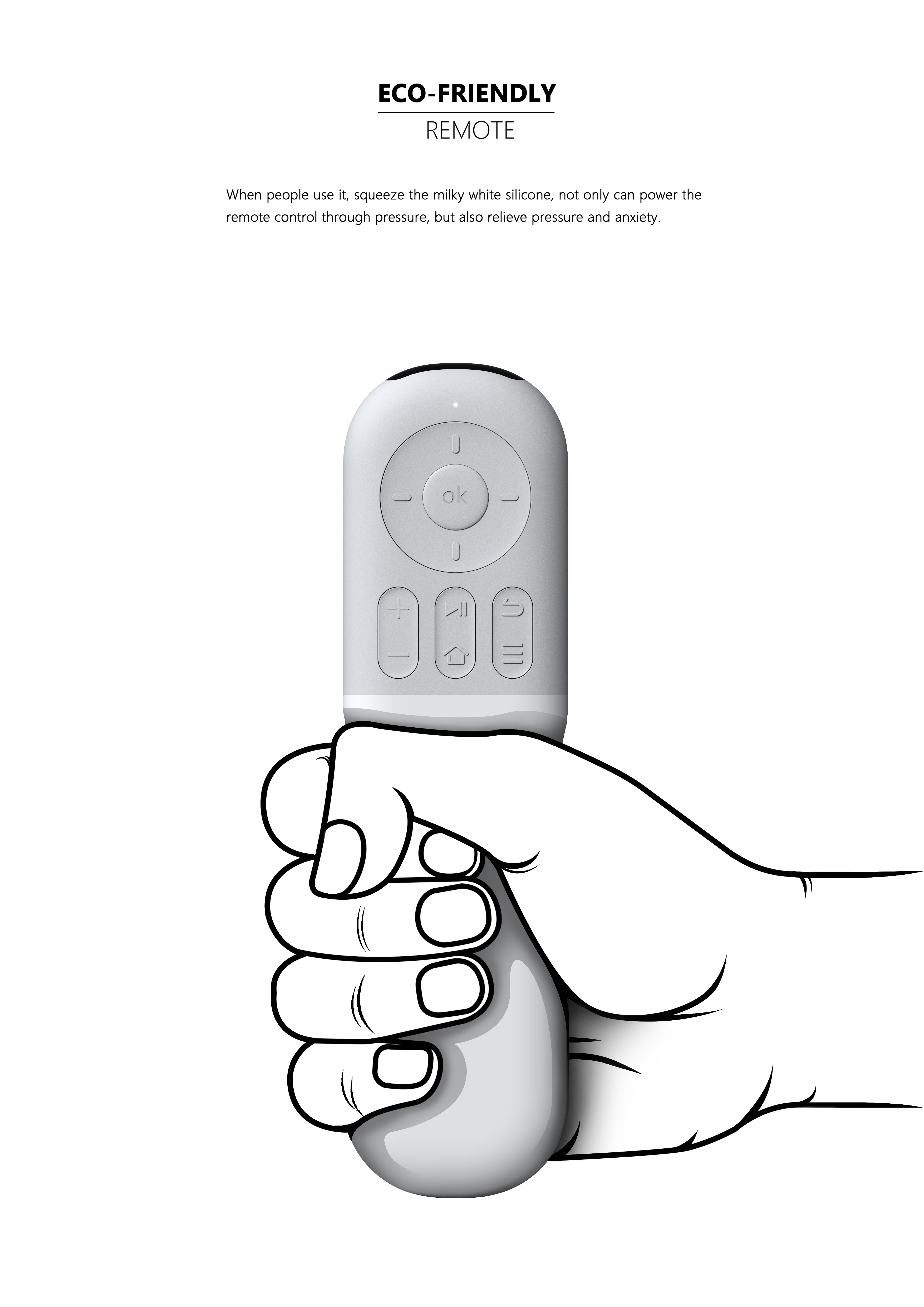 soft，concise，product design，environment protection，Remote control，Button，
