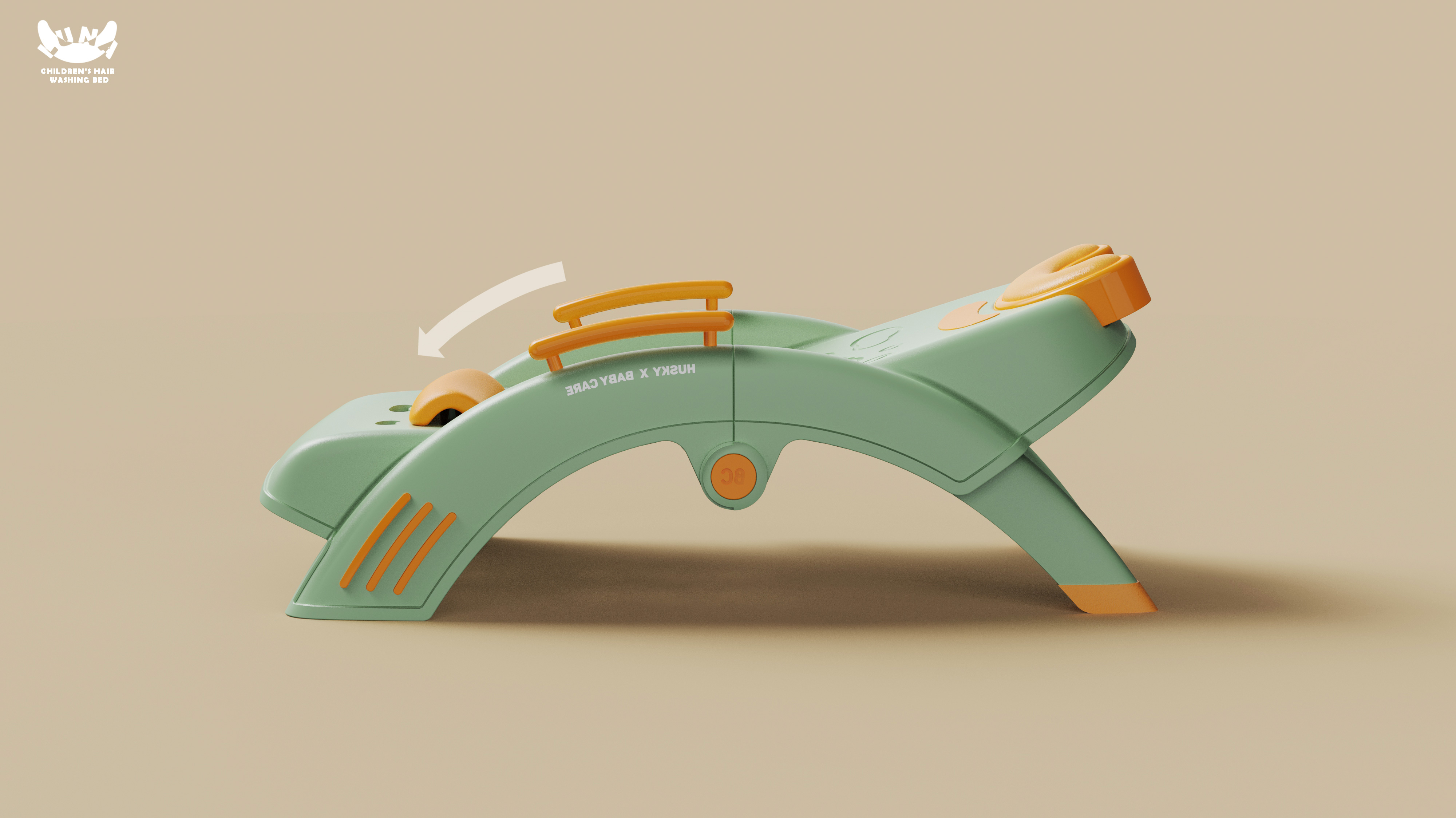 industrial design，Appearance design，Structural design，Children's shampoo bed，