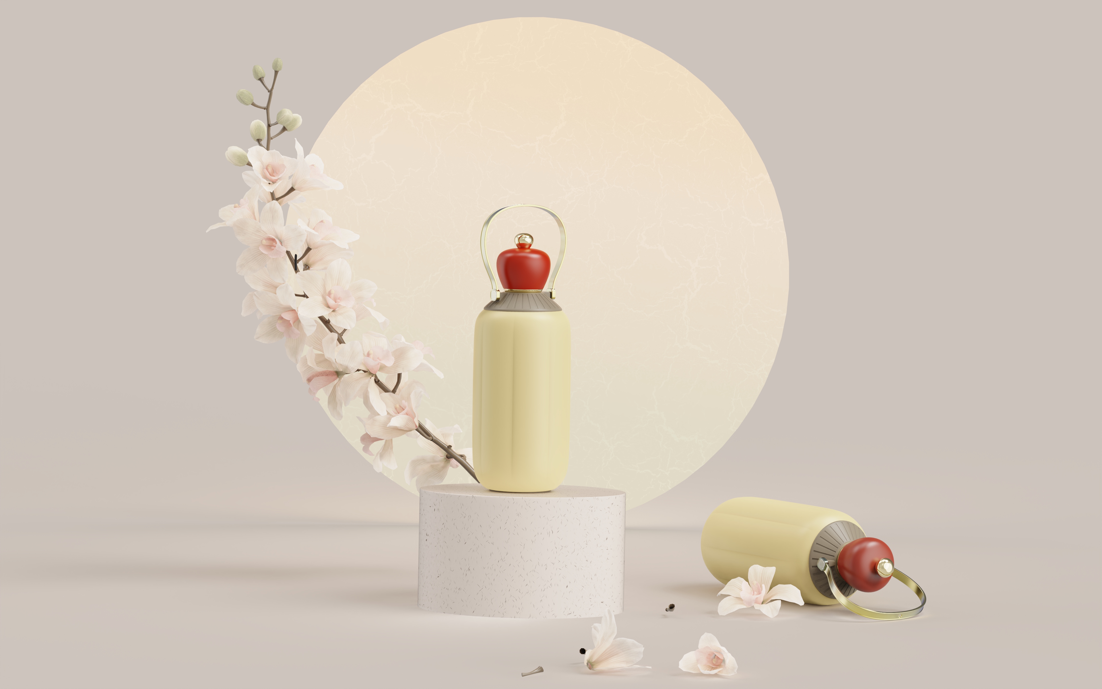 product design，industrial design，vacuum flask，National style，Appearance design，Chinese style，vacuum cup，