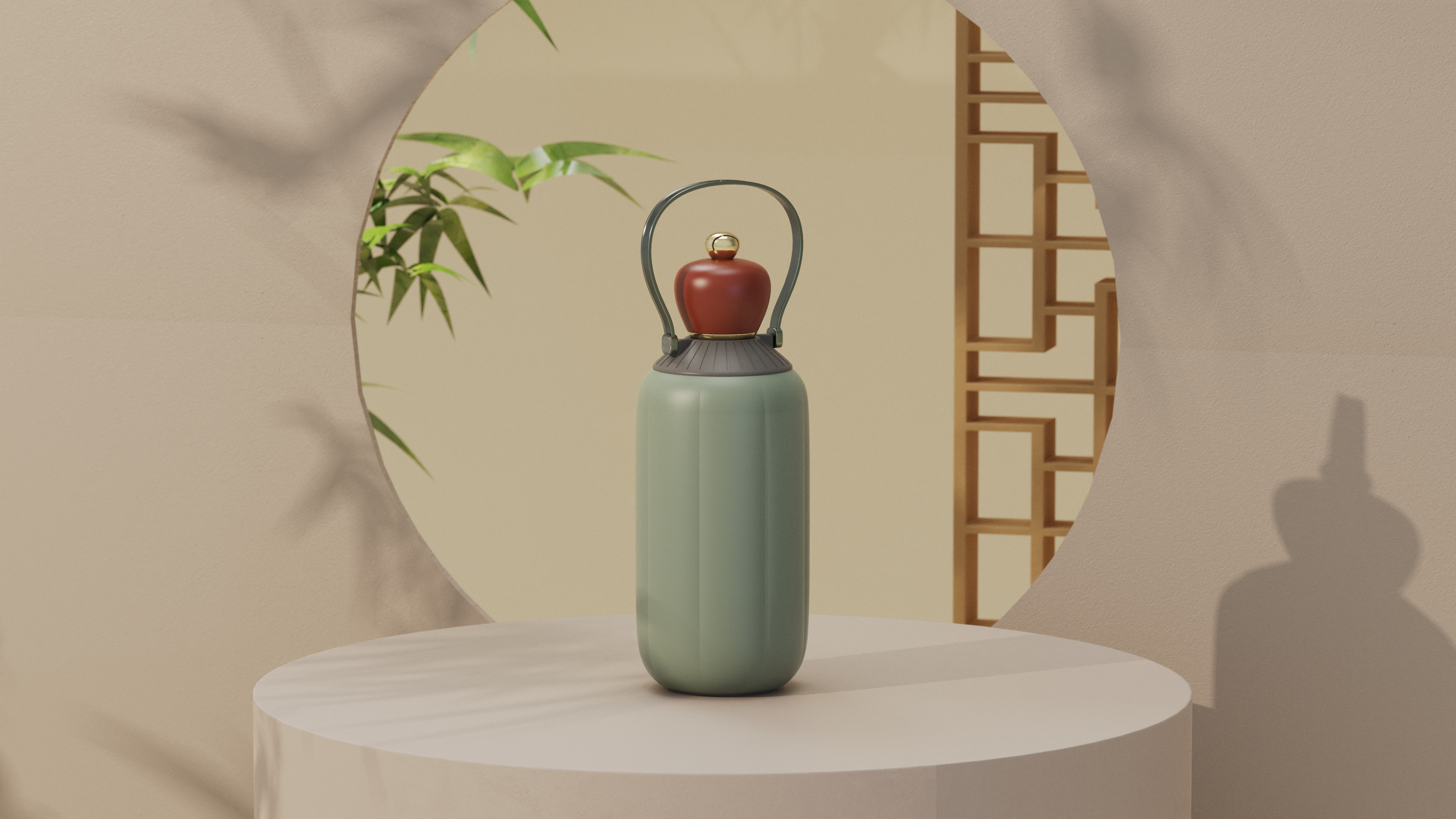 product design，industrial design，vacuum flask，National style，Appearance design，Chinese style，vacuum cup，