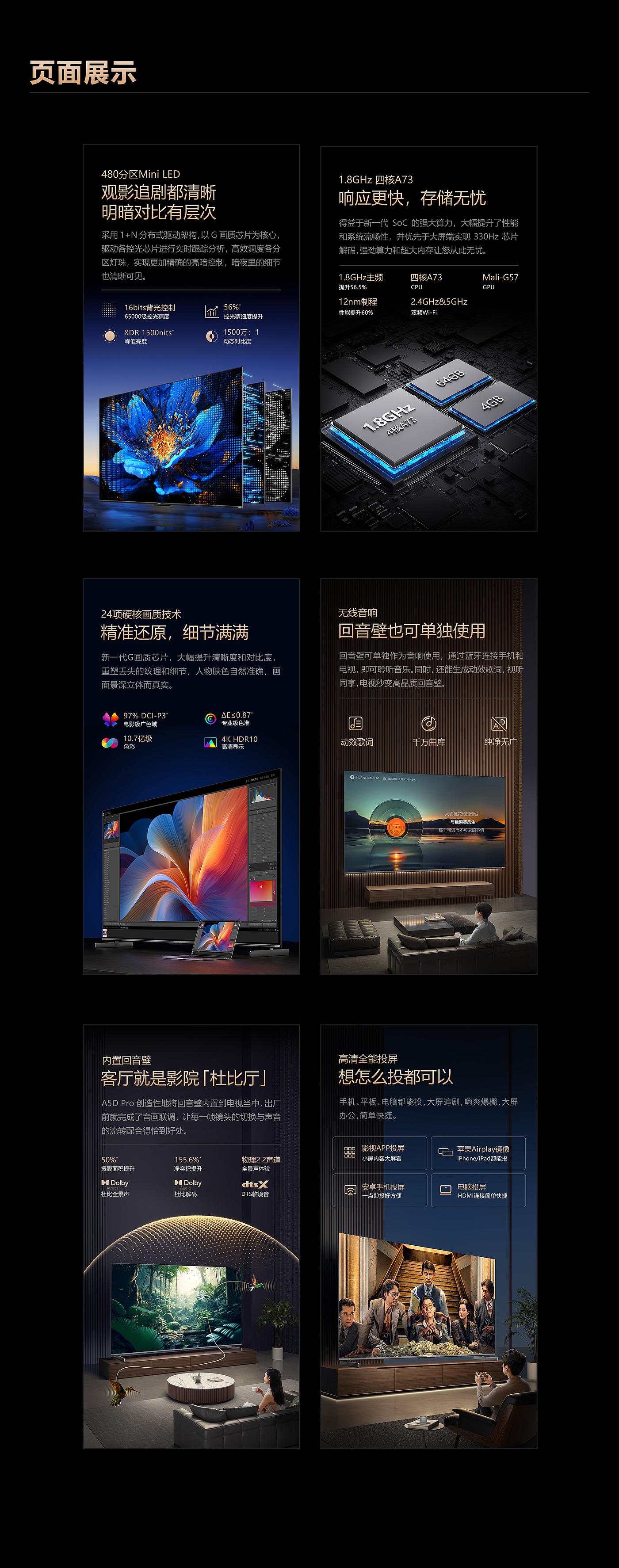 television，Projector，Detail page，household electrical appliances，tv，