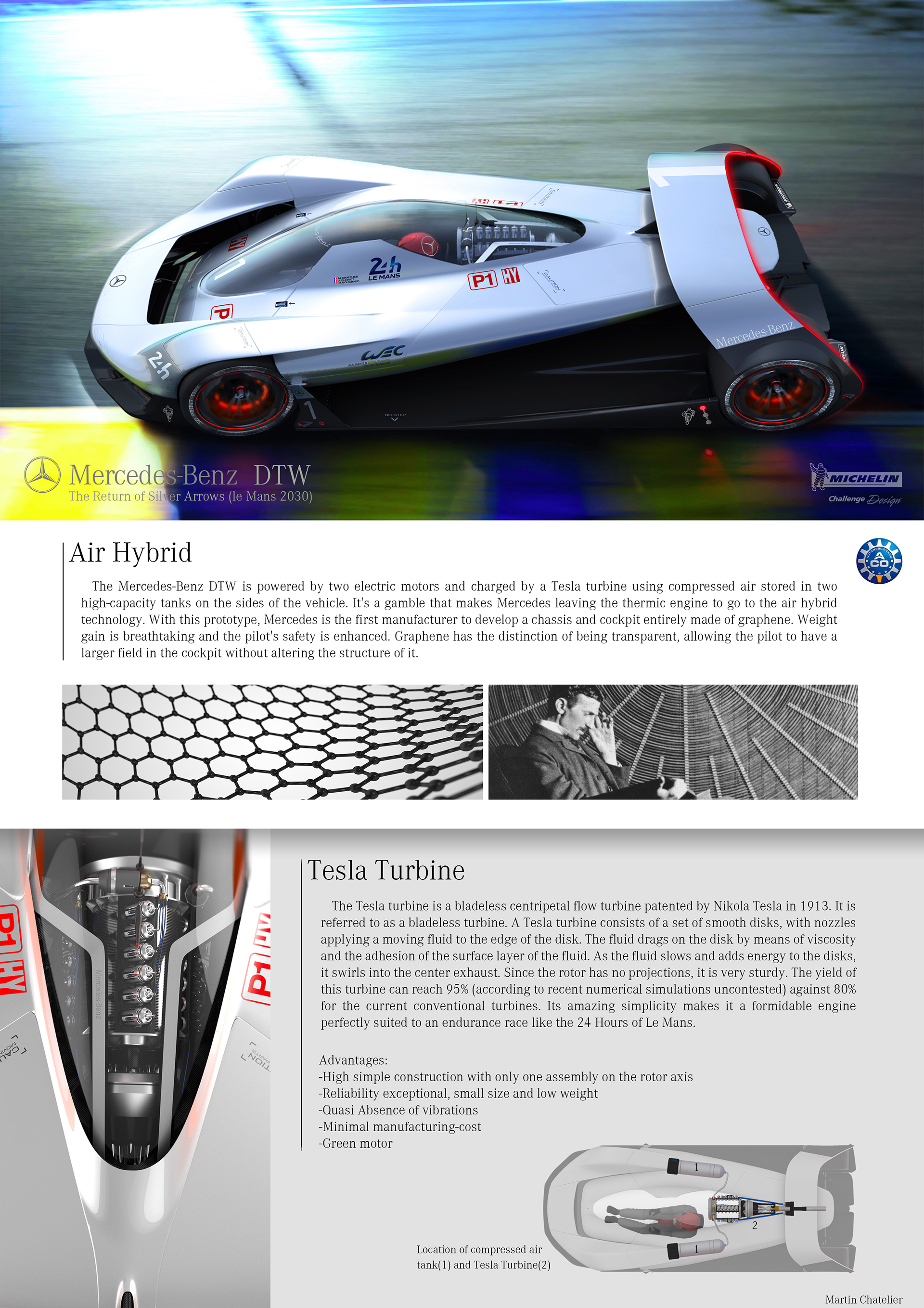 Mercedes Benz DTW，Automobile design，Typesetting，