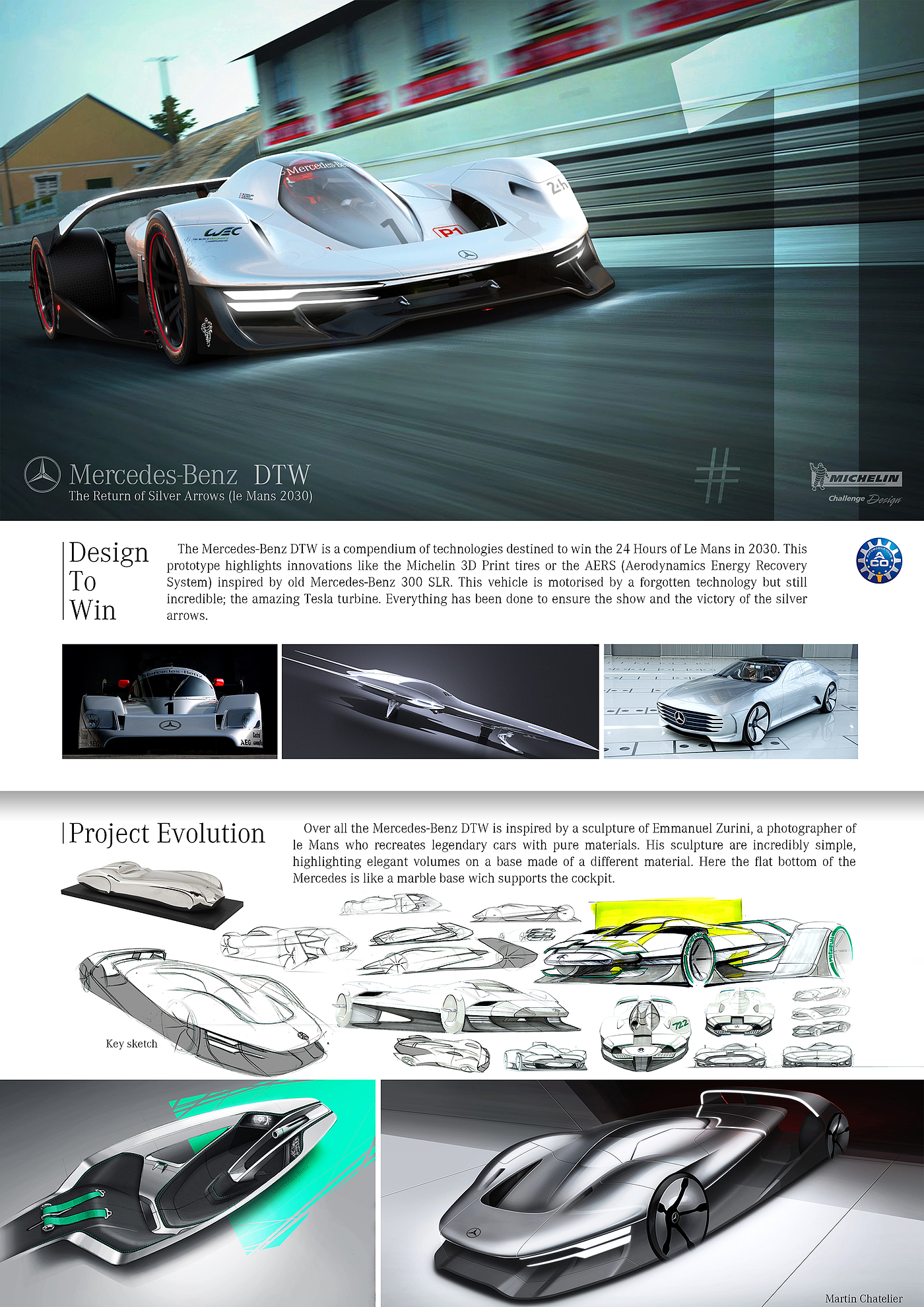 Mercedes Benz DTW，Automobile design，Typesetting，