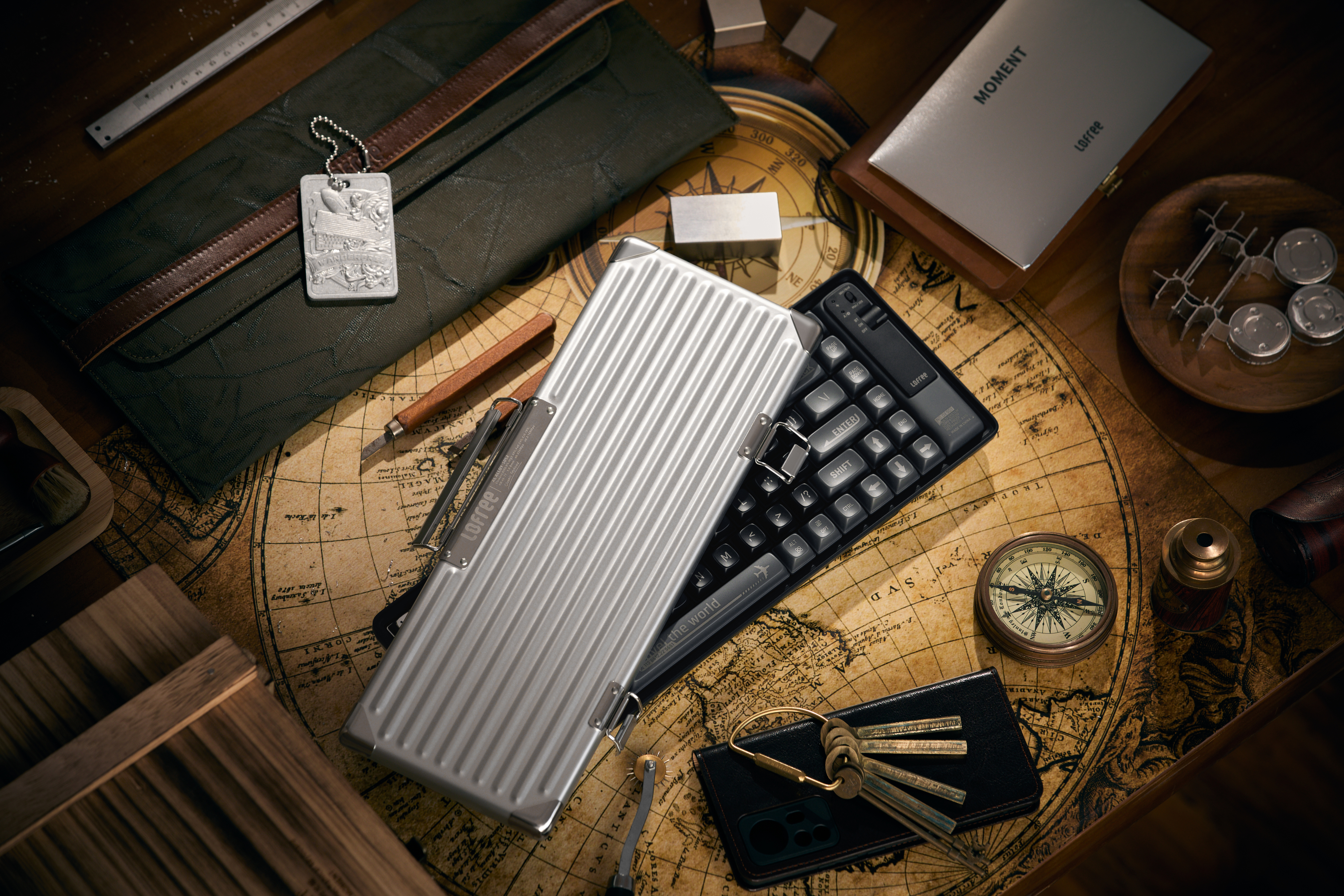 Lofree Lofi，Mechanical keyboard，Original design，Metal，product design，keyboard，Office products，