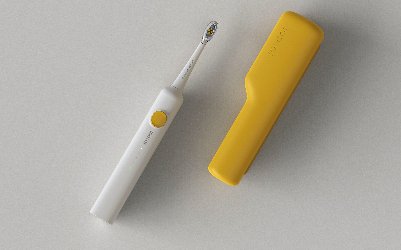 toothbrush，Travel Box，Red dot award，Simplicity，yellow，Gehu，