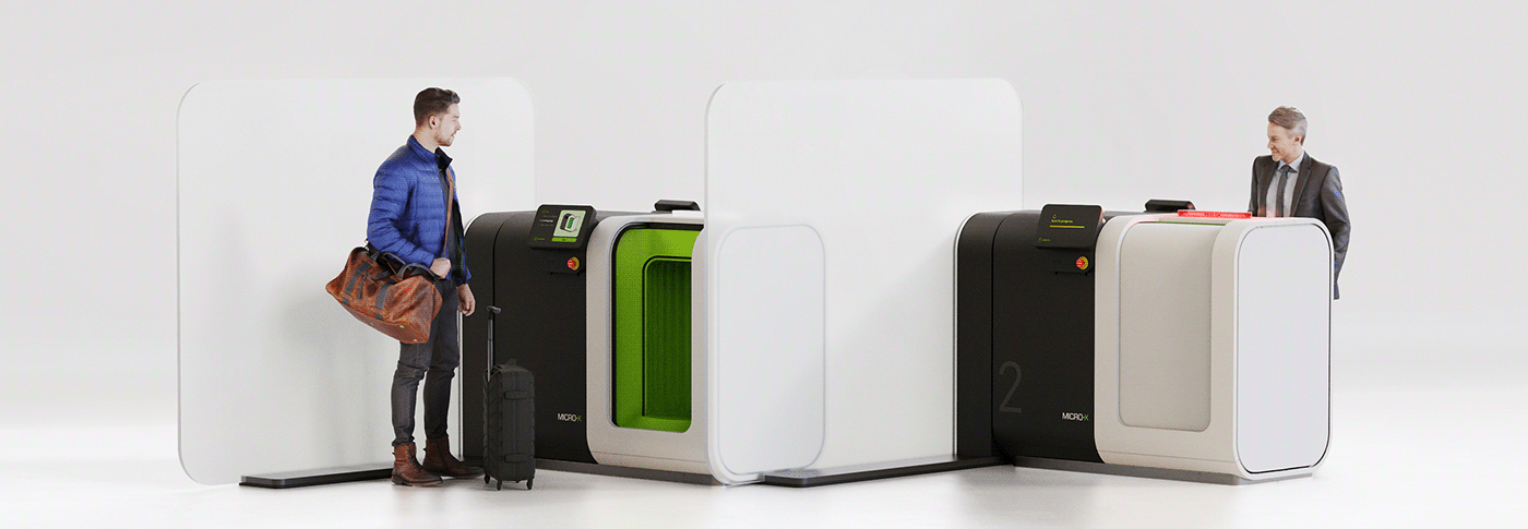 User experience，Ergonomics，industrial design，Baggage scanner，