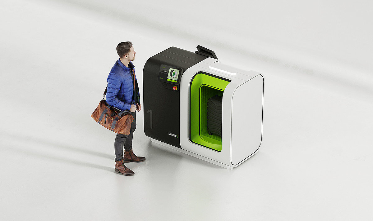 User experience，Ergonomics，industrial design，Baggage scanner，