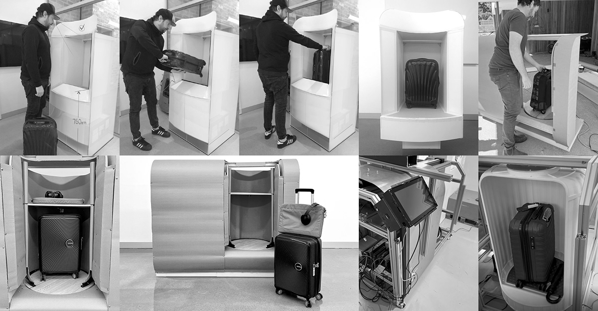 User experience，Ergonomics，industrial design，Baggage scanner，