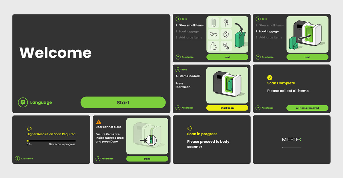 User experience，Ergonomics，industrial design，Baggage scanner，