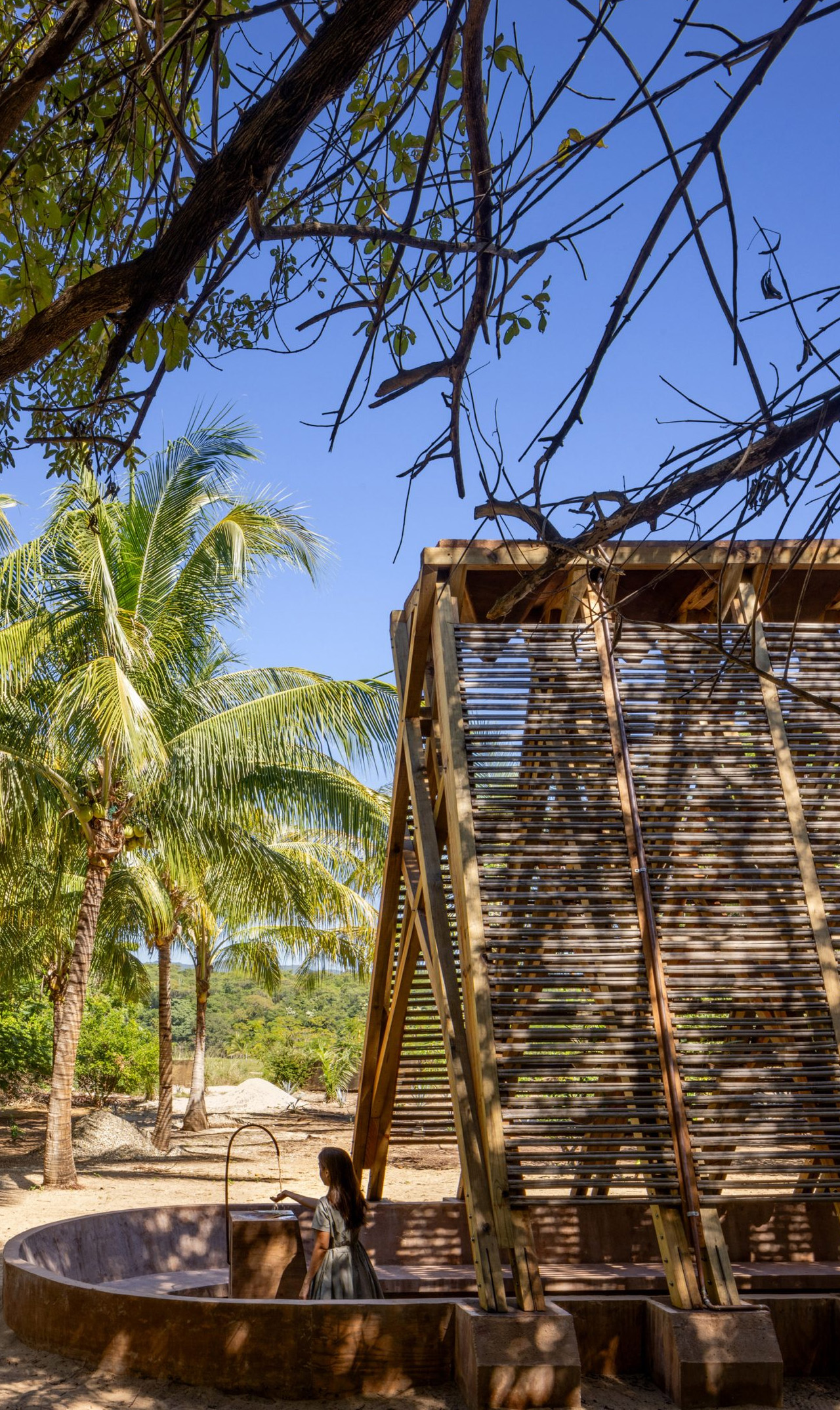 Pavilion，wooden ，Architectural design，