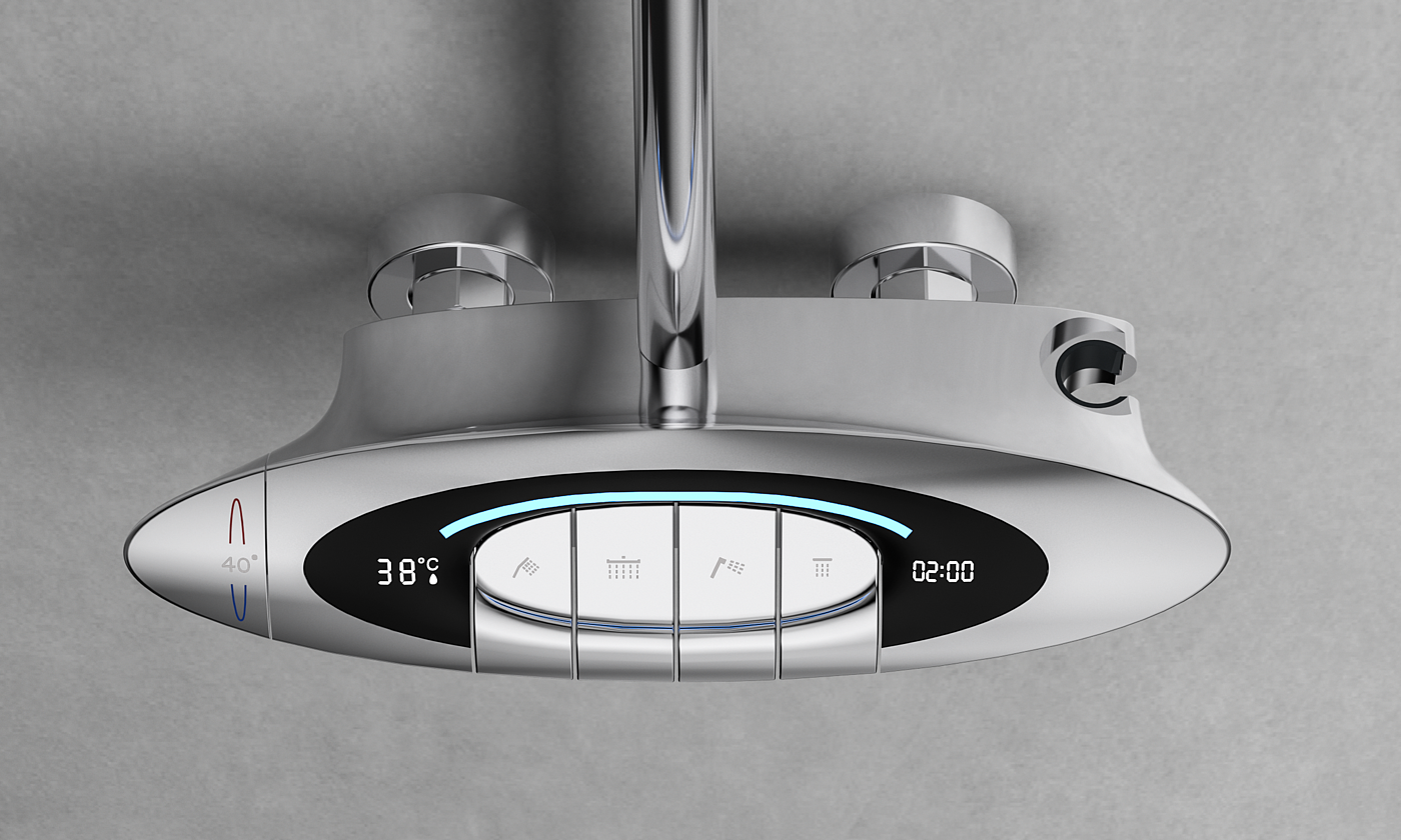 Big shower，water tap，