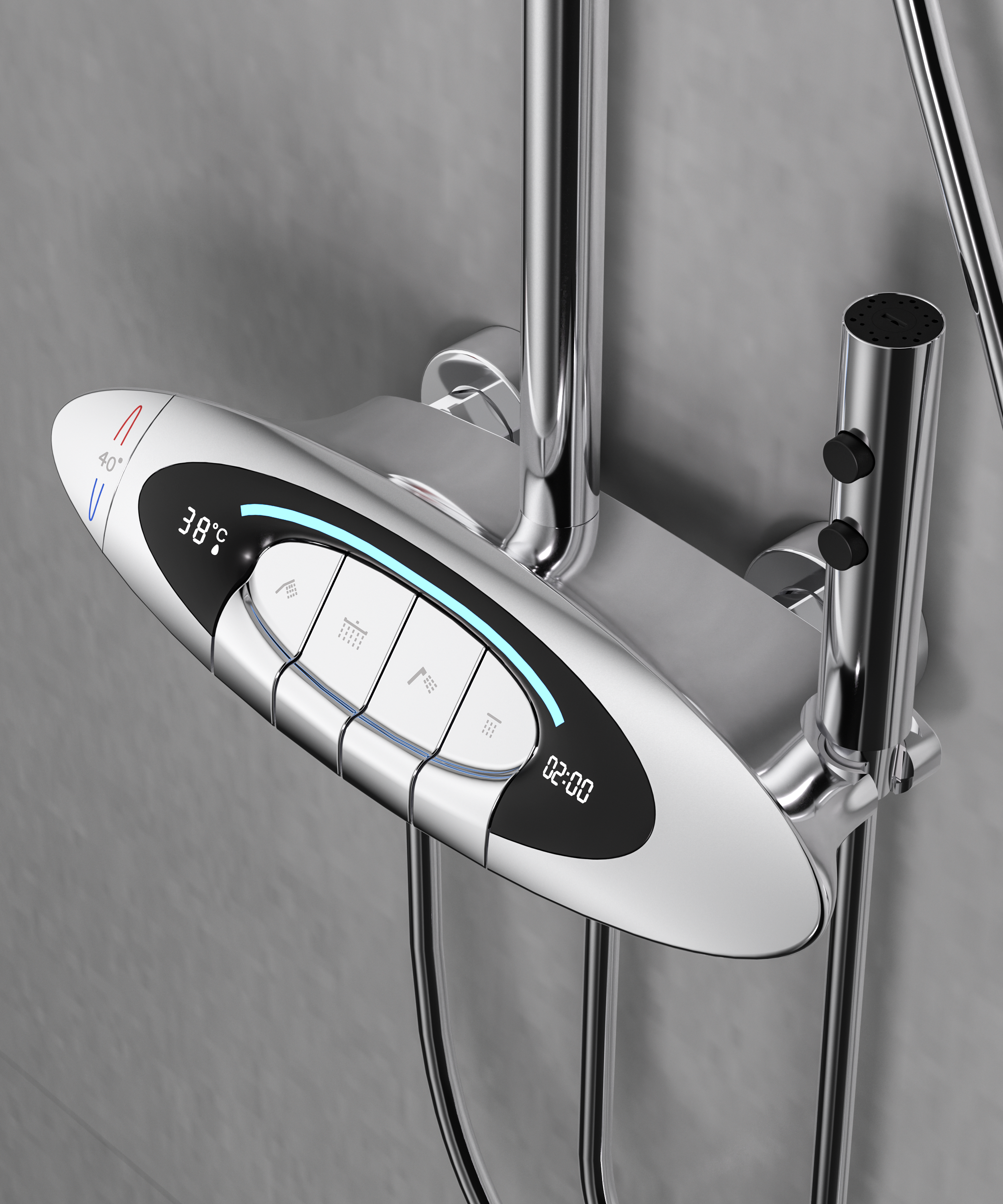 Big shower，water tap，