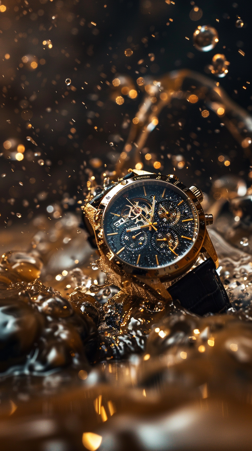 Wrist watch，design sketch，scene，Atmosphere sense，