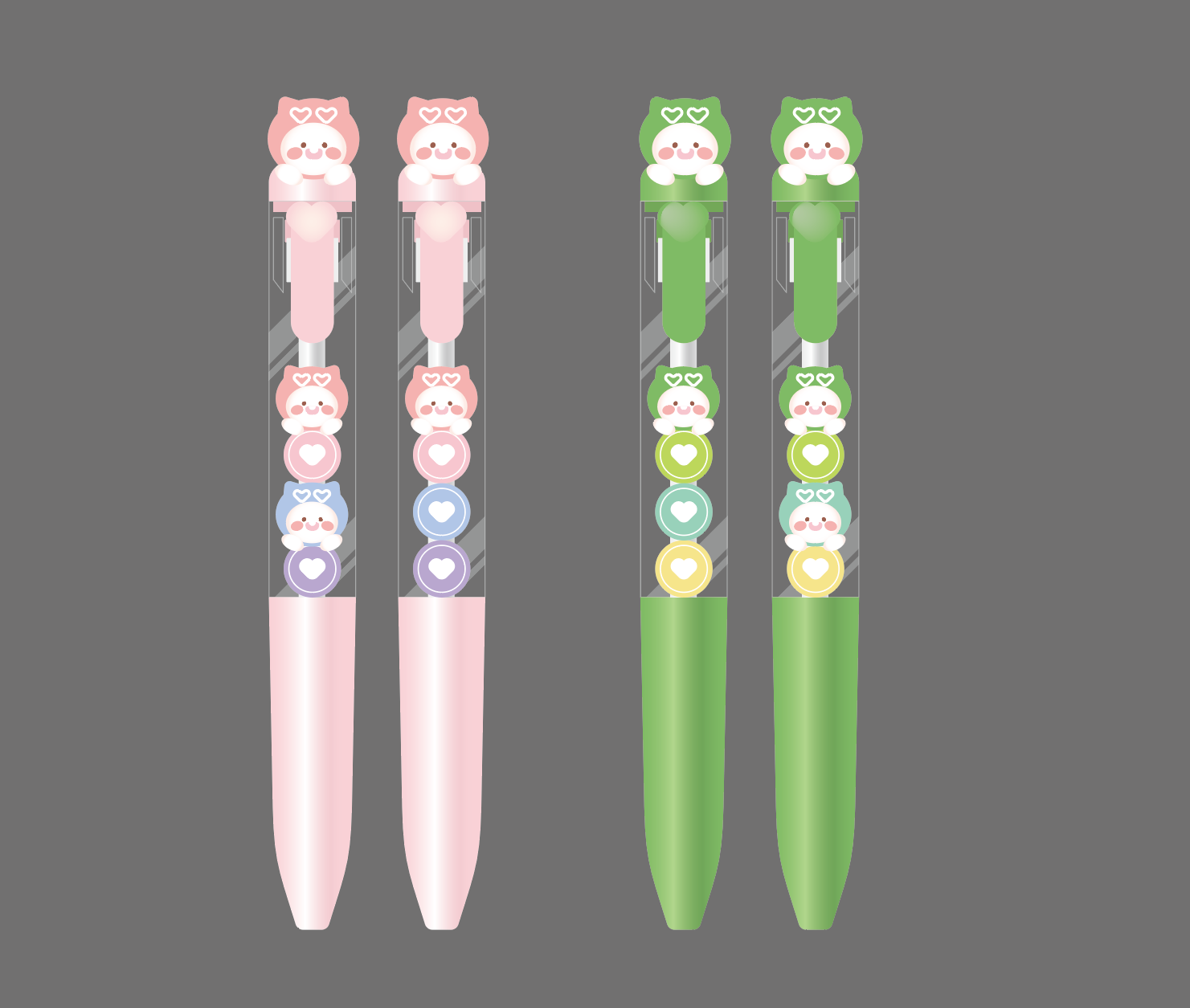 Cute fun，pen，Stationery，Press pen，