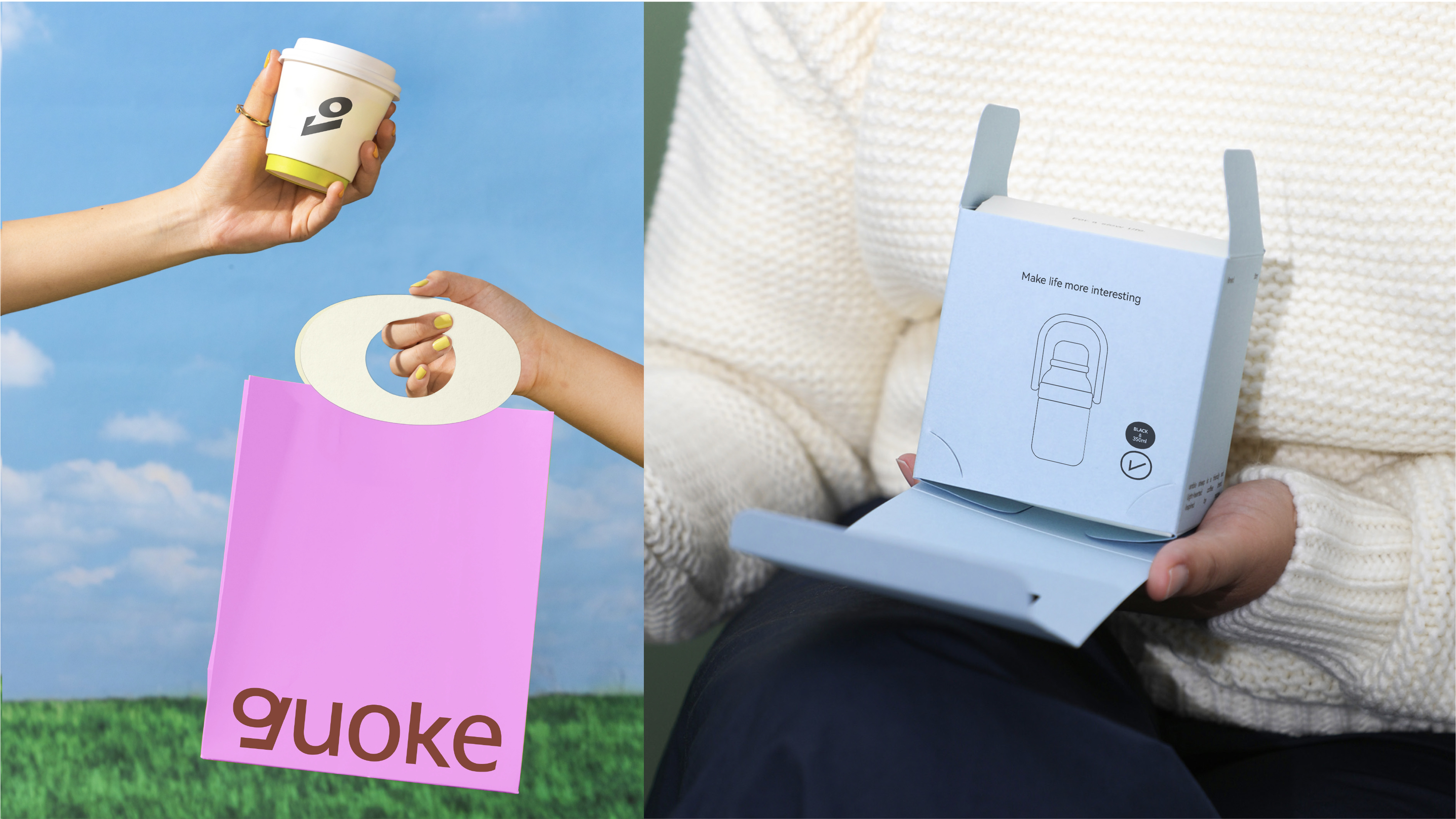 Creative packaging, brand design, plane, logo, font，