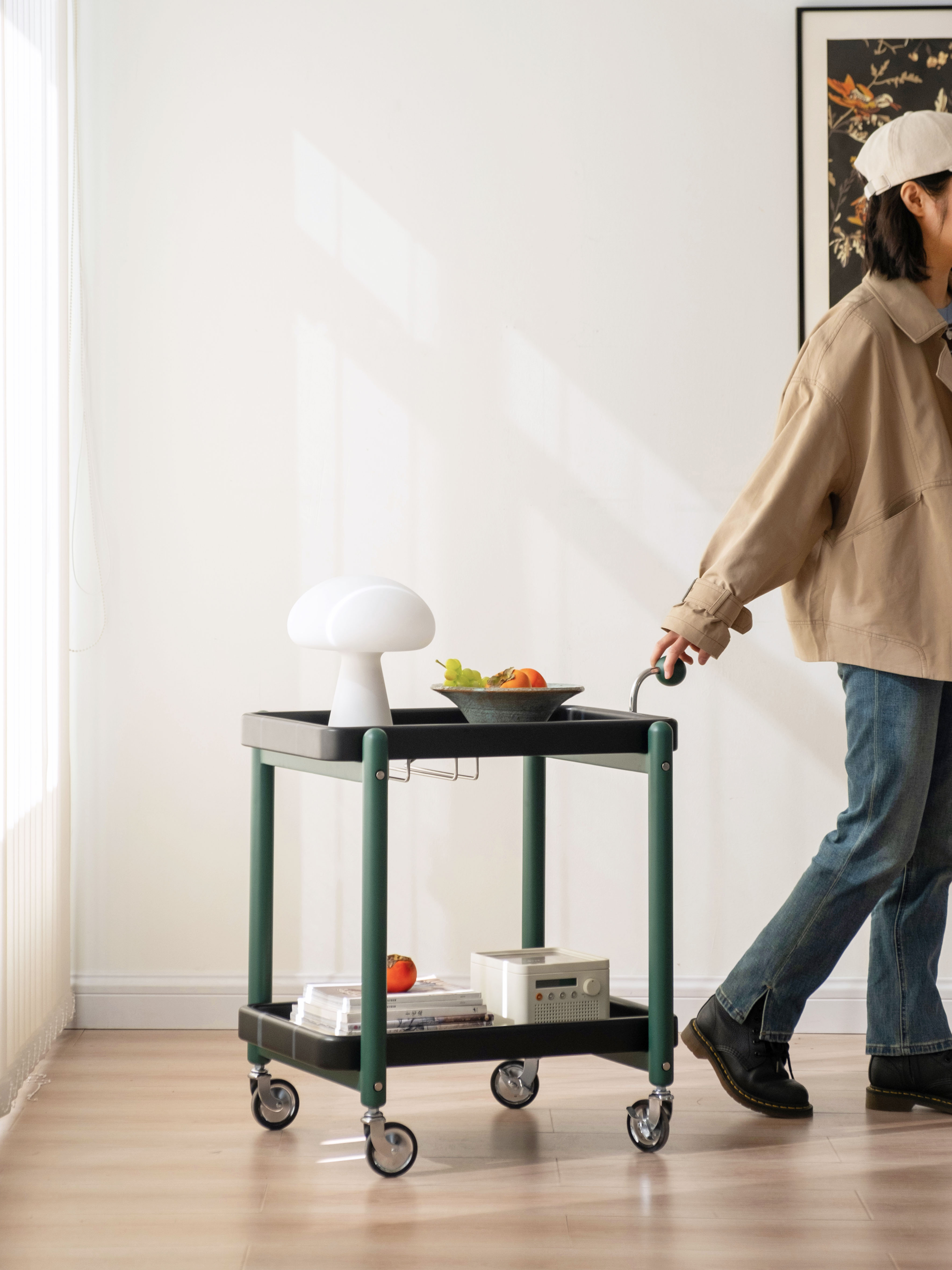 Trolley，furniture design ，Residential Furniture，Solid wood furniture，Original design，