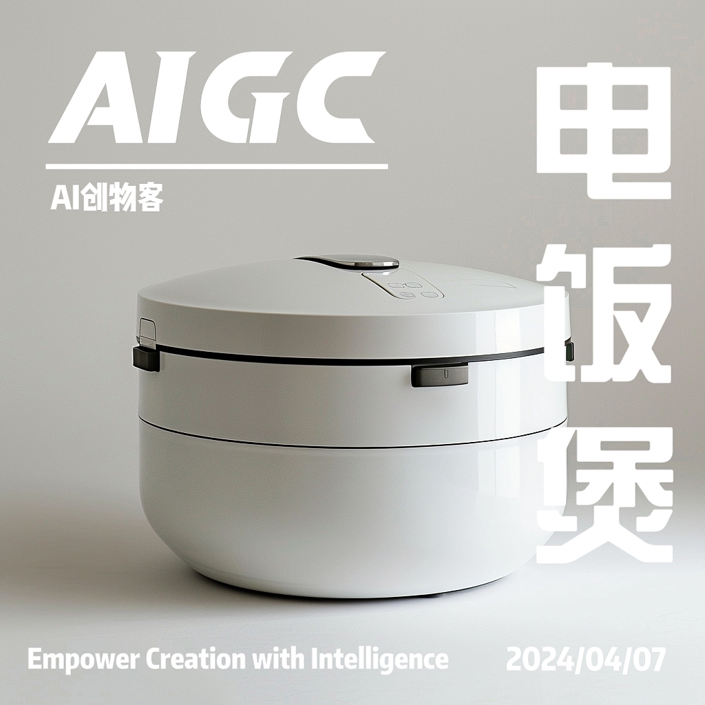 AIGC，AI设计，工业设计，产品设计，电饭煲，日用家电，