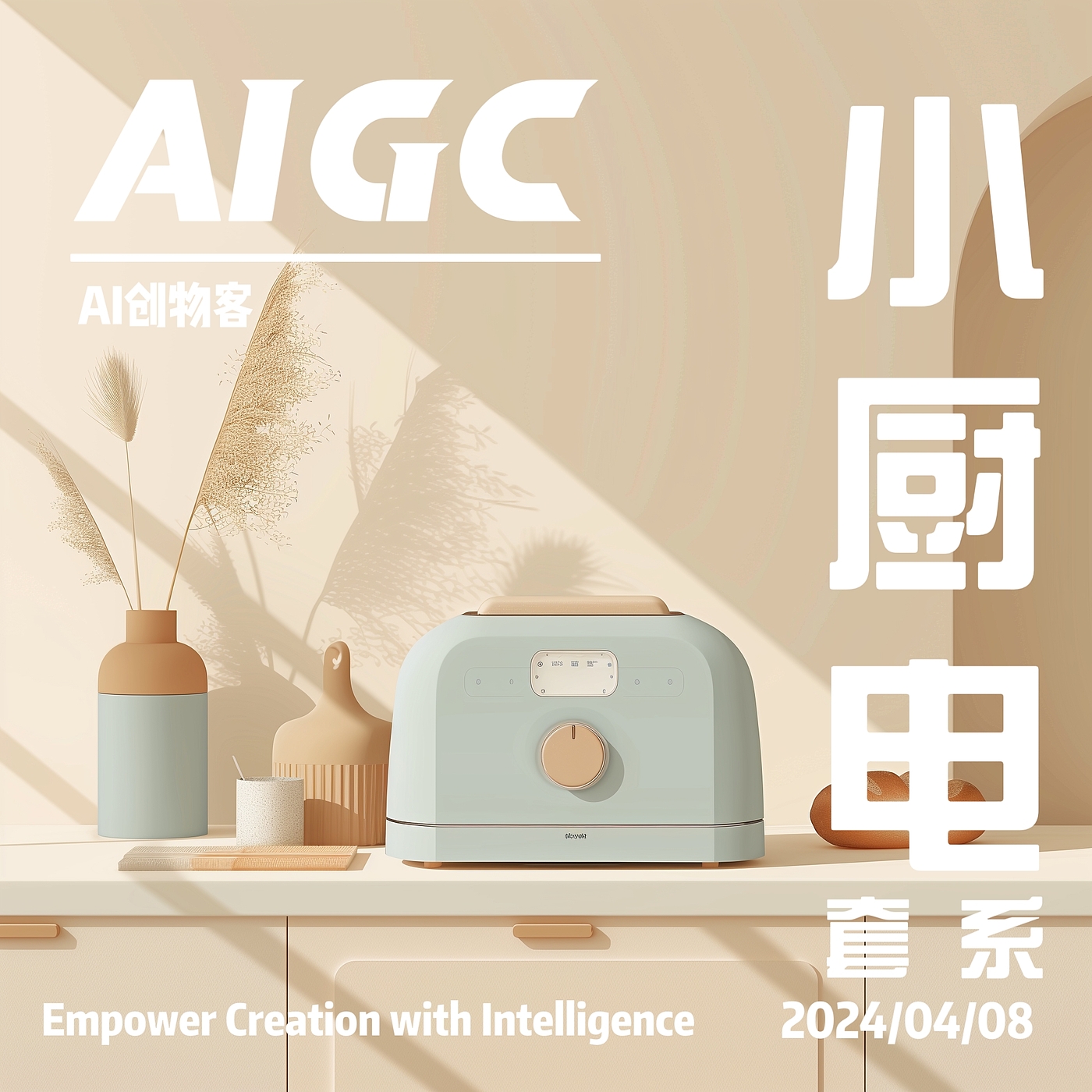 AIGC，AI设计，工业设计，产品设计，小家电，套系产品，