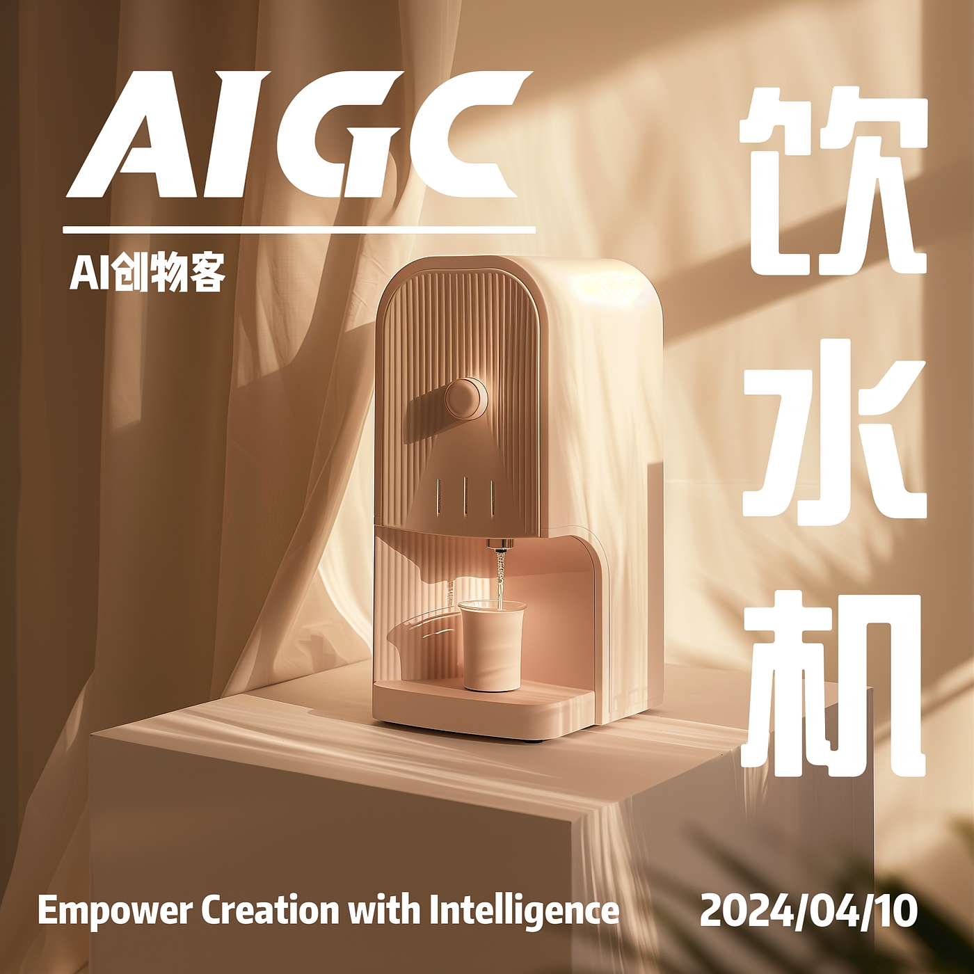 AIGC，AI设计，产品设计，工业设计，家电产品，饮水机，