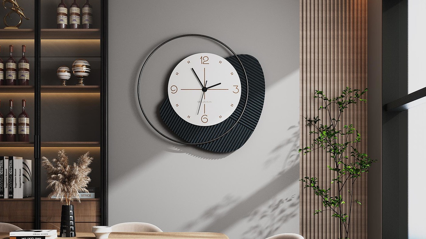 Clock design，American muse award，Muse Design Award，Wall clock，Minimalist Art Pendant，Ai Shi，