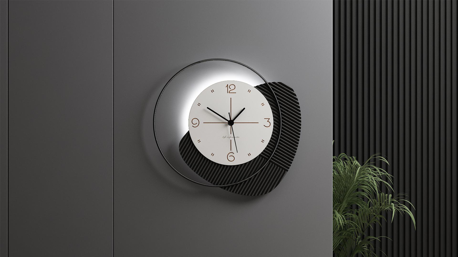 Clock design，American muse award，Muse Design Award，Wall clock，Minimalist Art Pendant，Ai Shi，