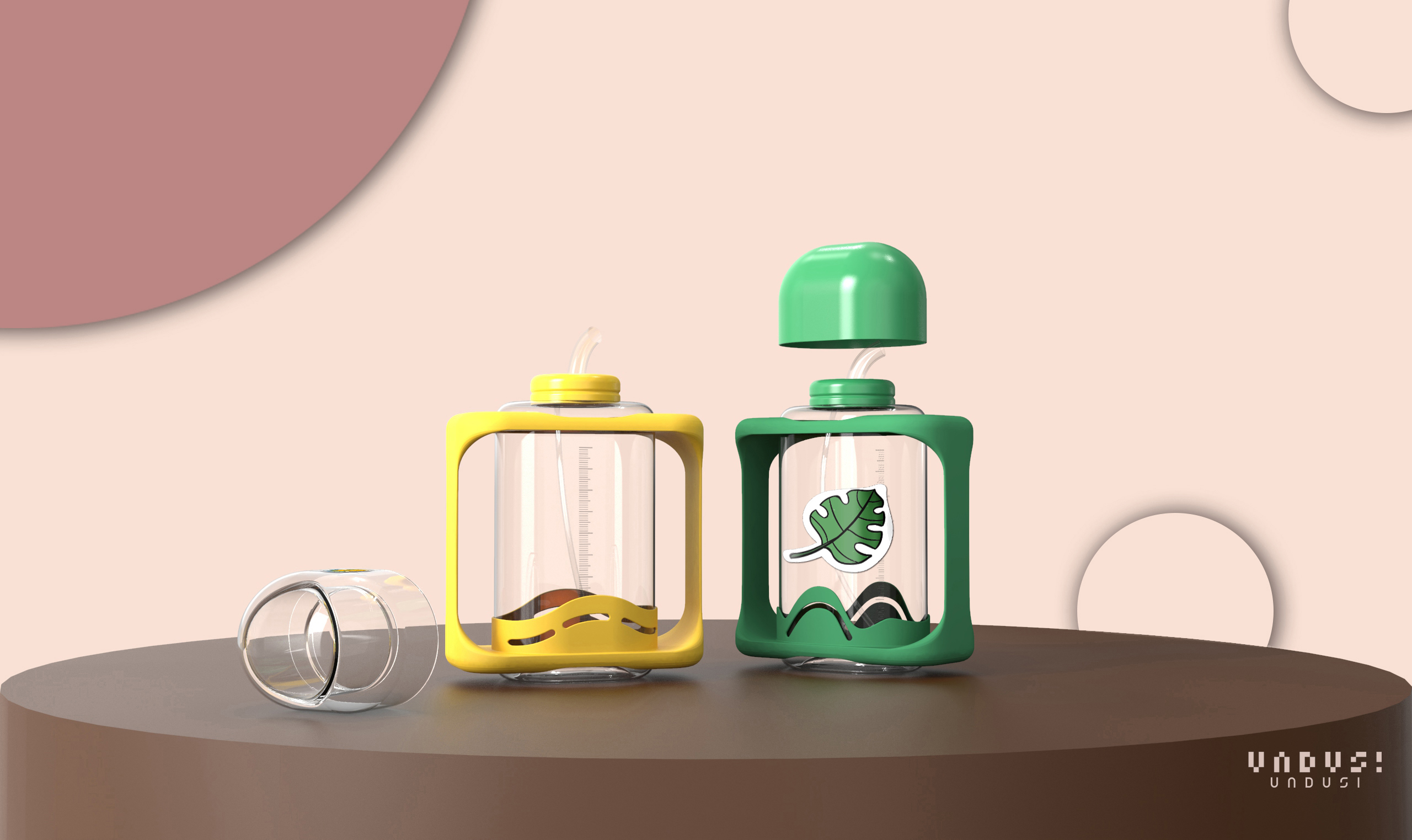 modeling，Render，Water cup，Free combination，