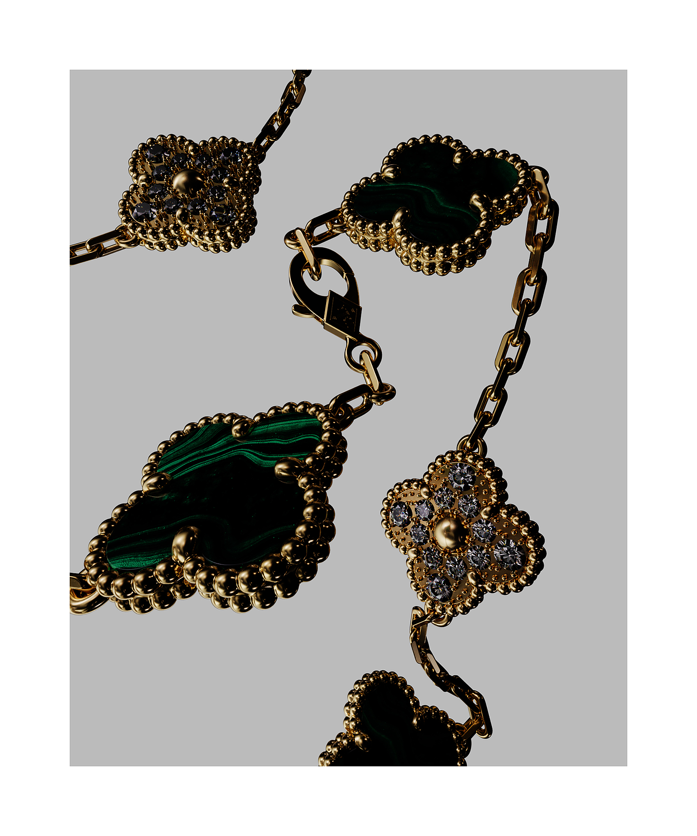 Jewellery，Necklace，Diamonds，3D modeling，