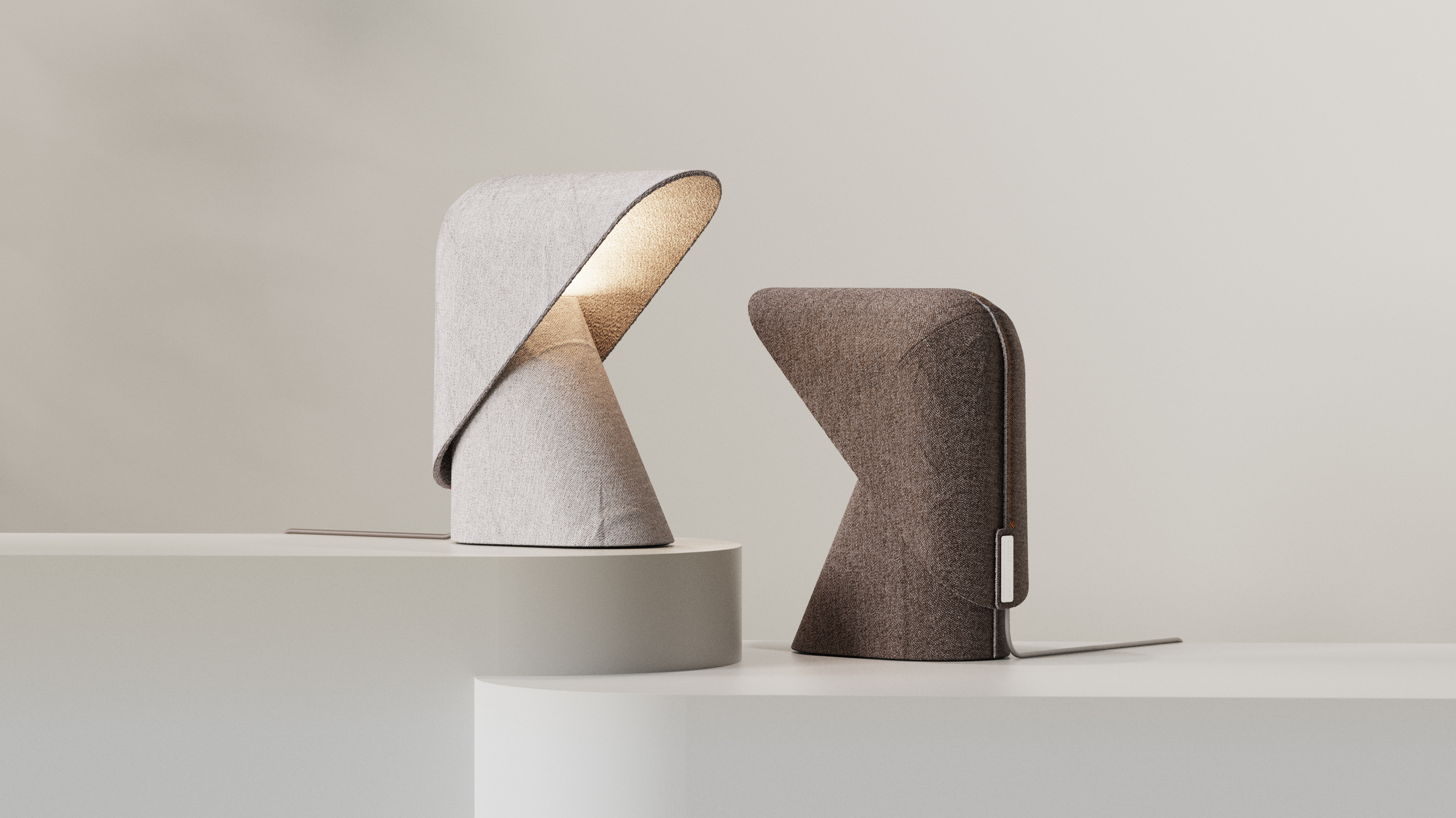 lamp，textile，Design sense table lamp，product design，