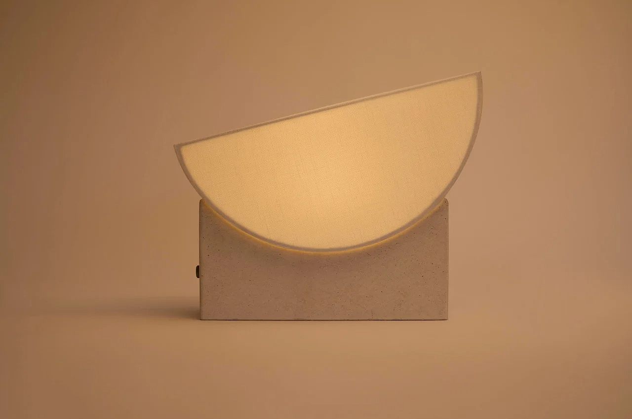 circular production，Waste reuse，Minimalist design ，Desk lamp，