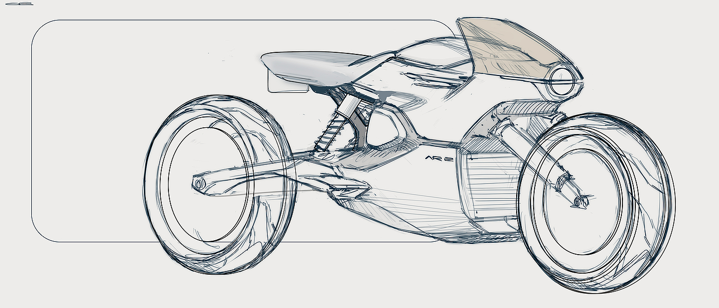 Sketch Drawing，Digital Illustration，Concept car，Automobile design，Ubee ，