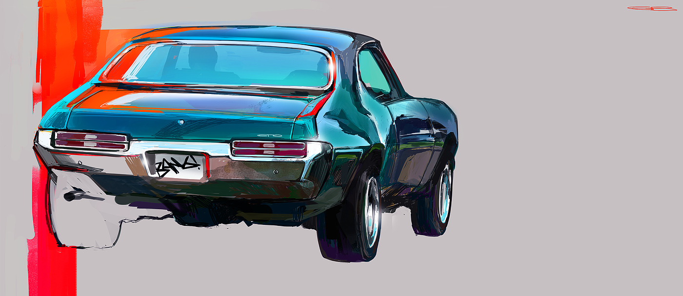 Sketch Drawing，Digital Illustration，Concept car，Automobile design，Ubee ，