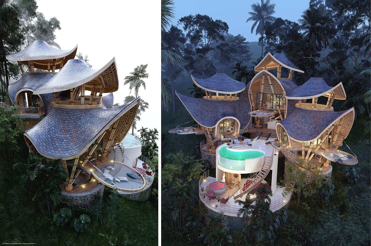 villa，Architecture，environmental design，originality，