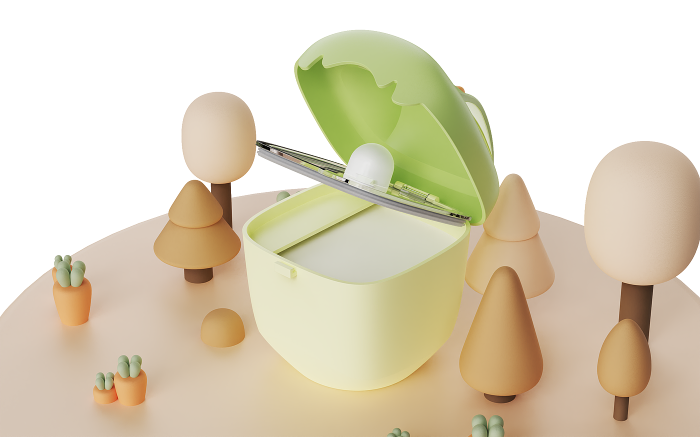 baby，Milk powder box，Portable，Cartoon，Macaroon，