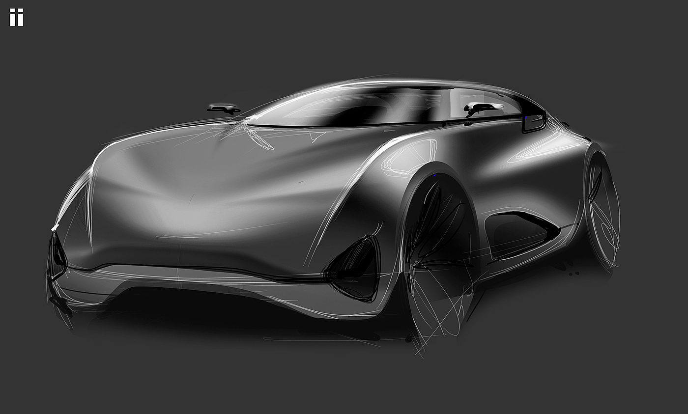 industrial design，Hand drawn，vehicle，automobile，