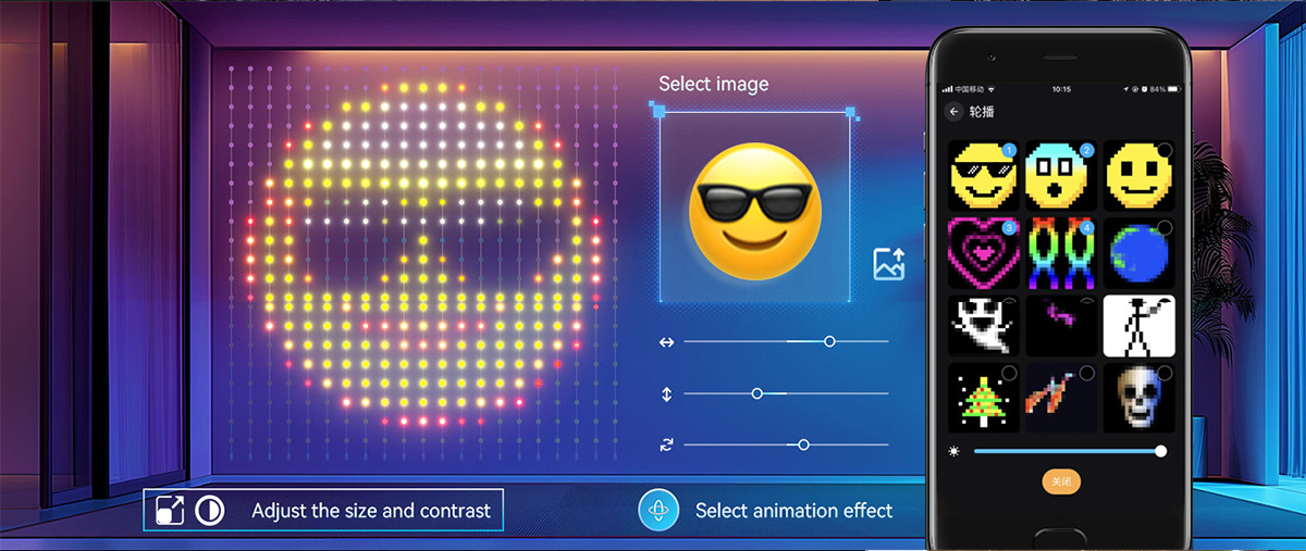 Lamp string，DIY styling，Bluetooth，