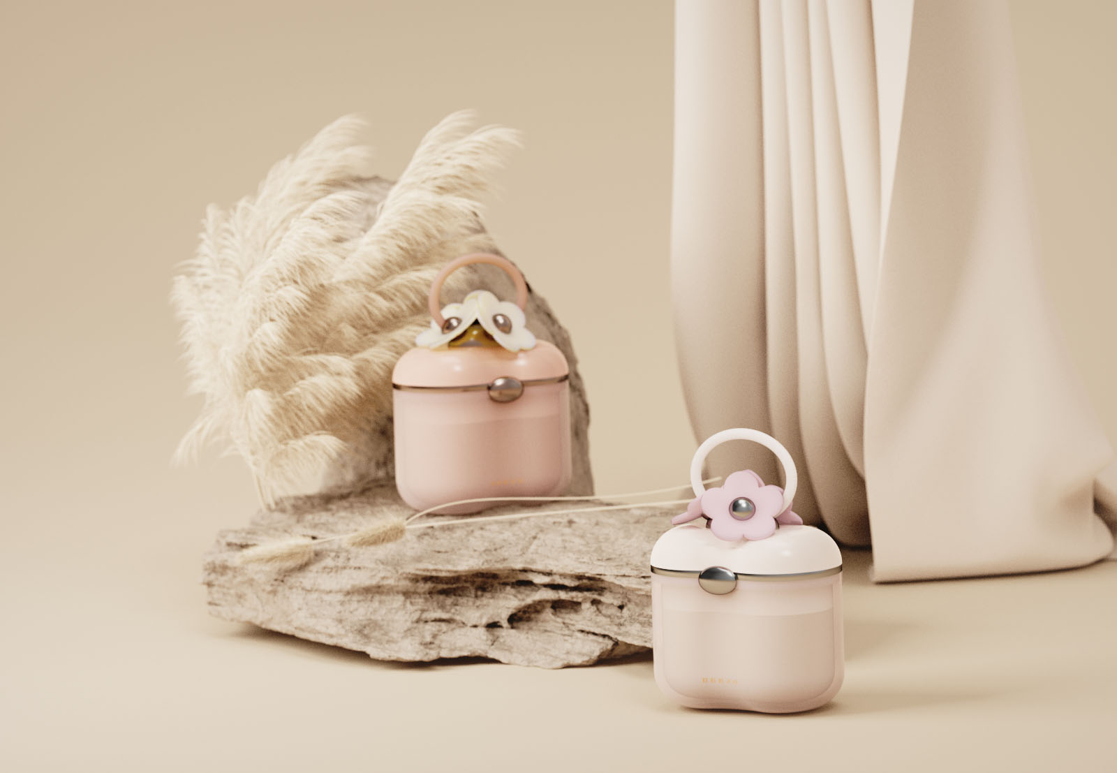 Milk powder box，Portable，Cartoon，baby，