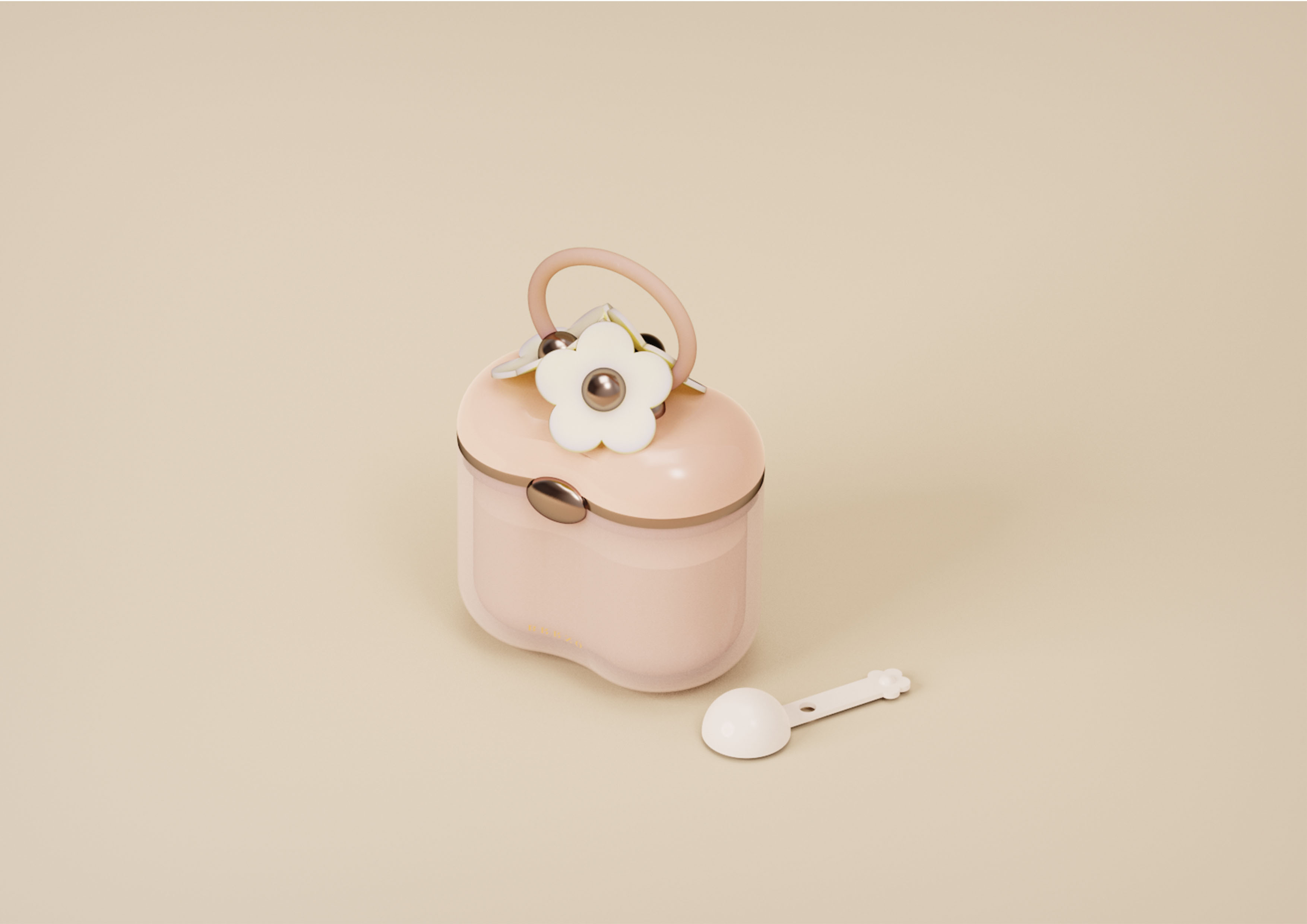 Milk powder box，Portable，Cartoon，baby，