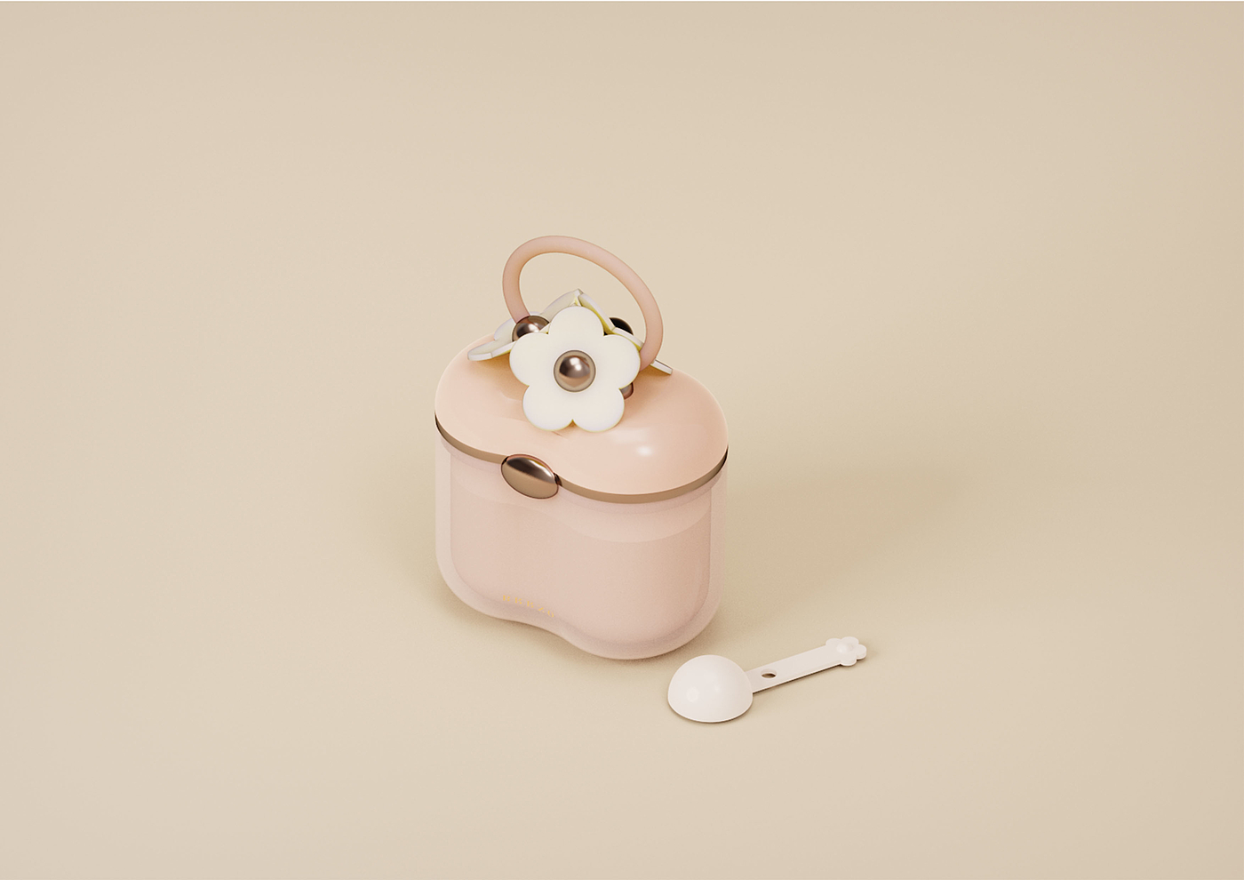 Milk powder box，Portable，Cartoon，baby，