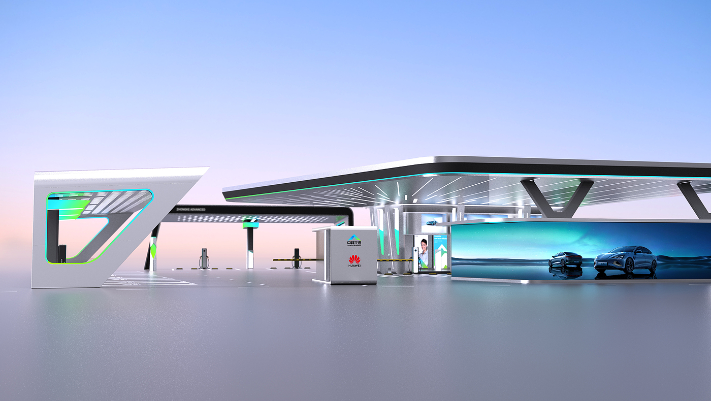 Huawei，new energy，Charging station，Appearance design，Structural design，