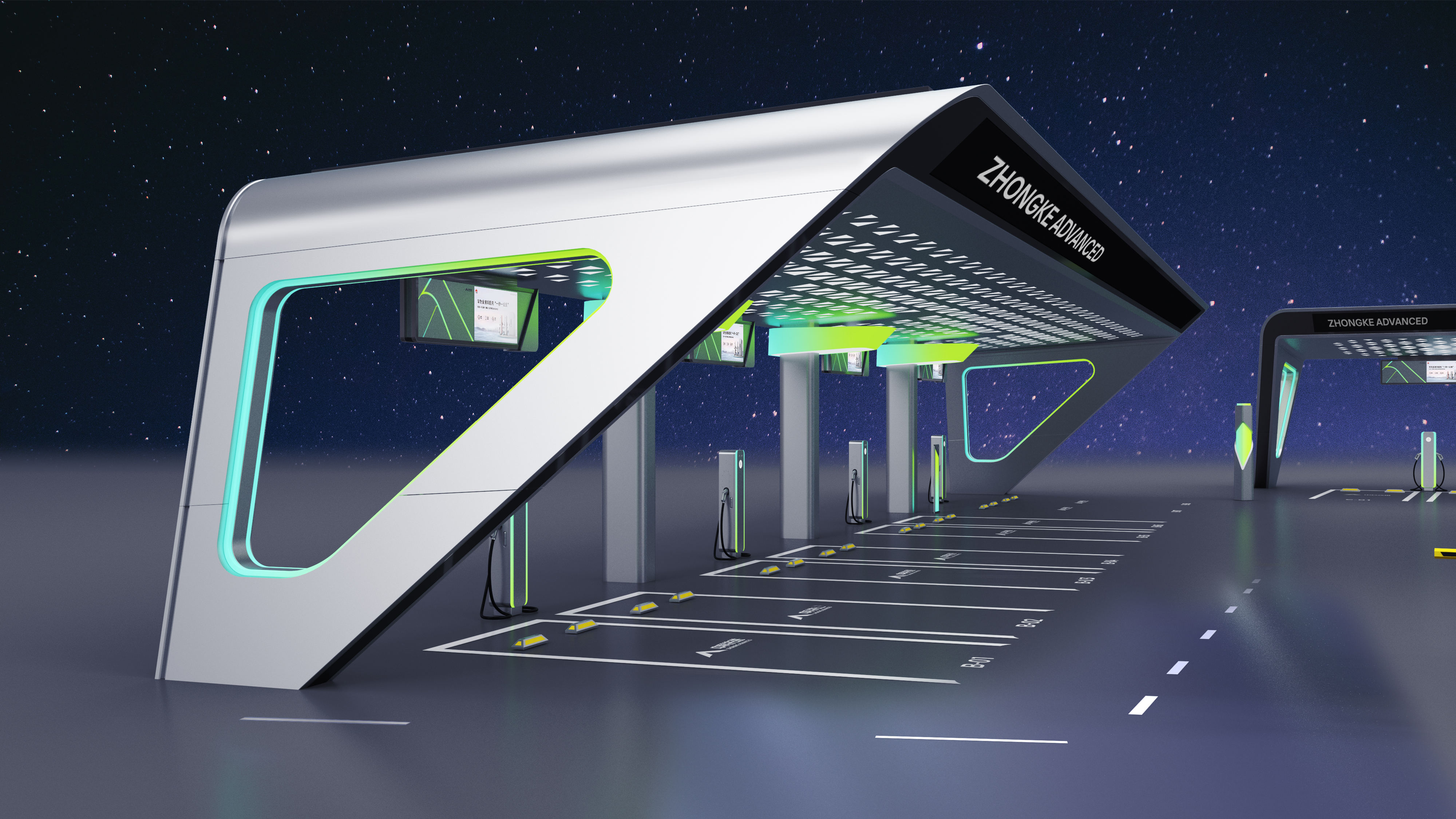 Huawei，new energy，Charging station，Appearance design，Structural design，