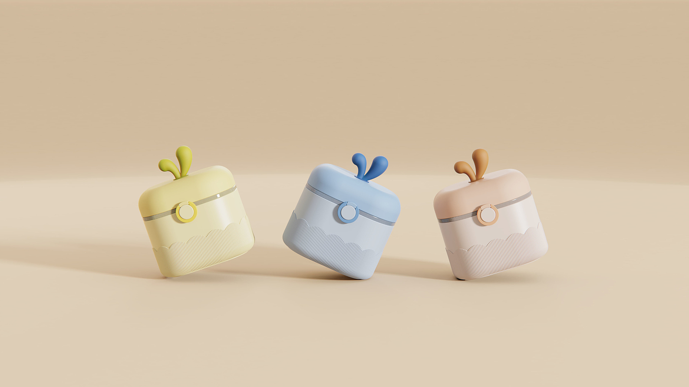 Milk powder box，baby，Portable，